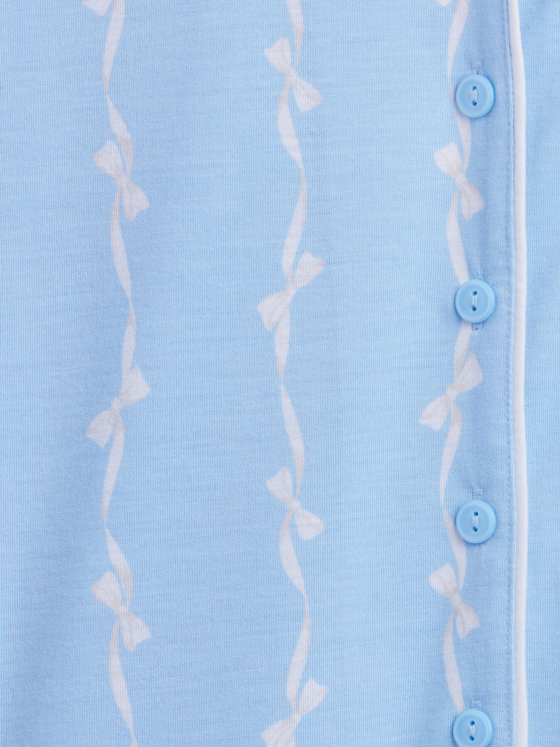 Blue Bow Pyjamas Short Set - Image 4 of 4