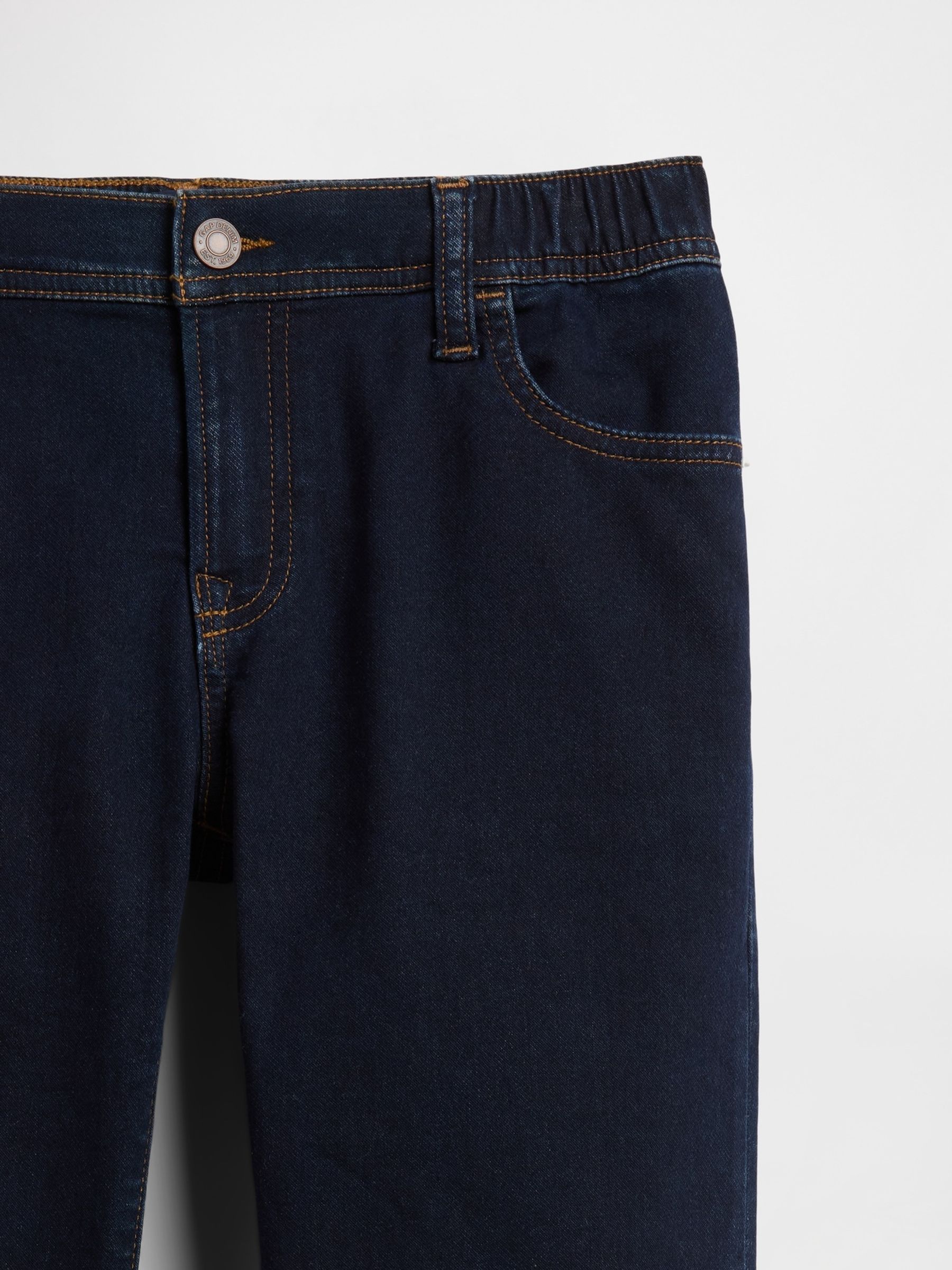 Dark Indigo Blue Slim Pull-On Jeans (5-13yrs) - Image 3 of 3