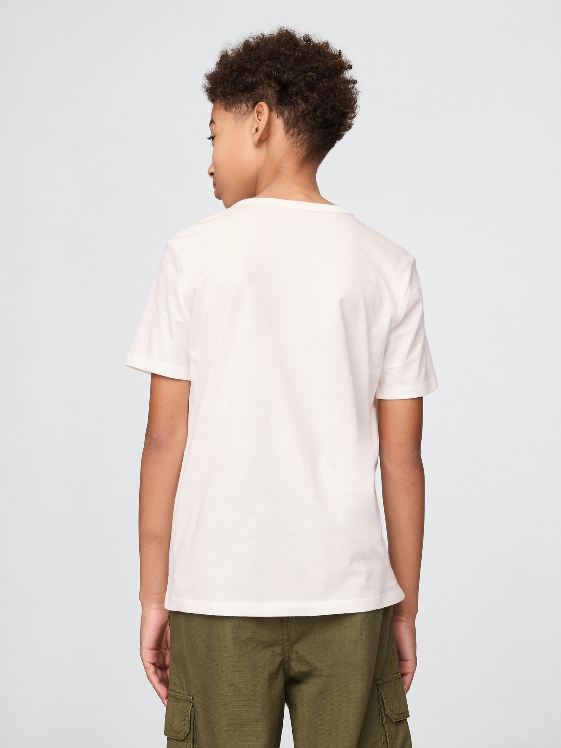 White Logo T-Shirt - Image 2 of 4