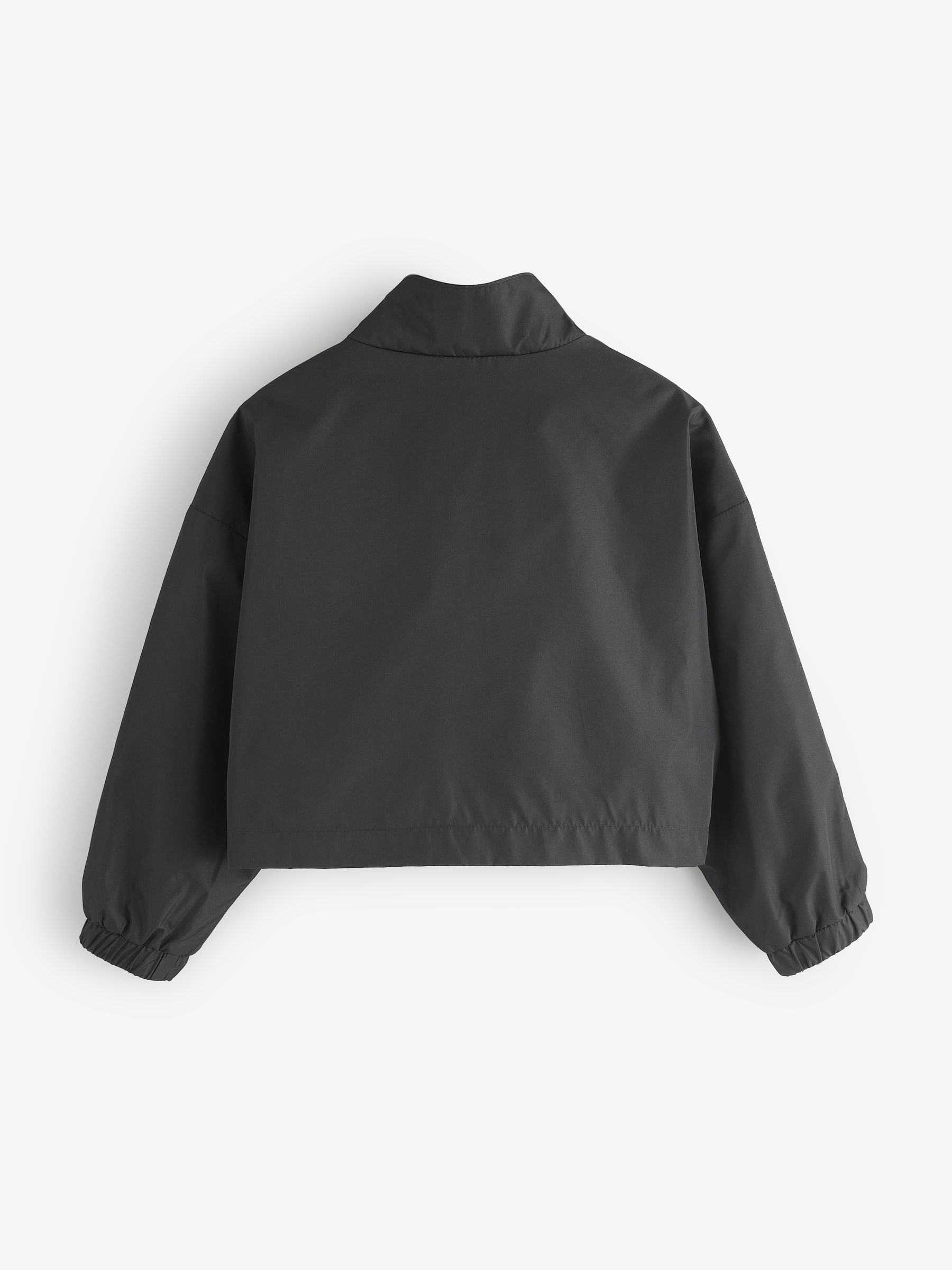 Black Relaxed Windbreaker Jacket - Image 2 of 6