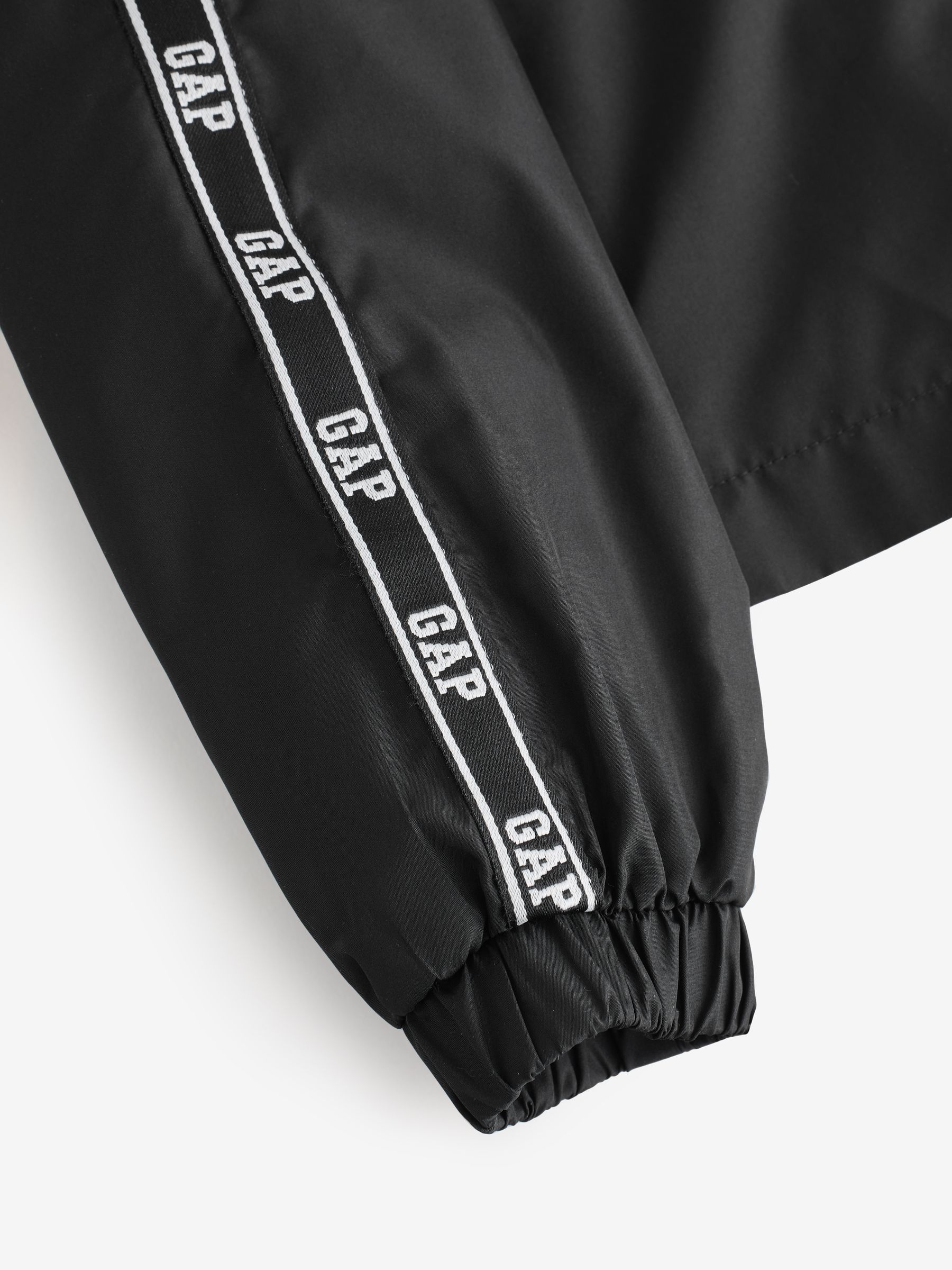 Black Relaxed Windbreaker Jacket - Image 5 of 6