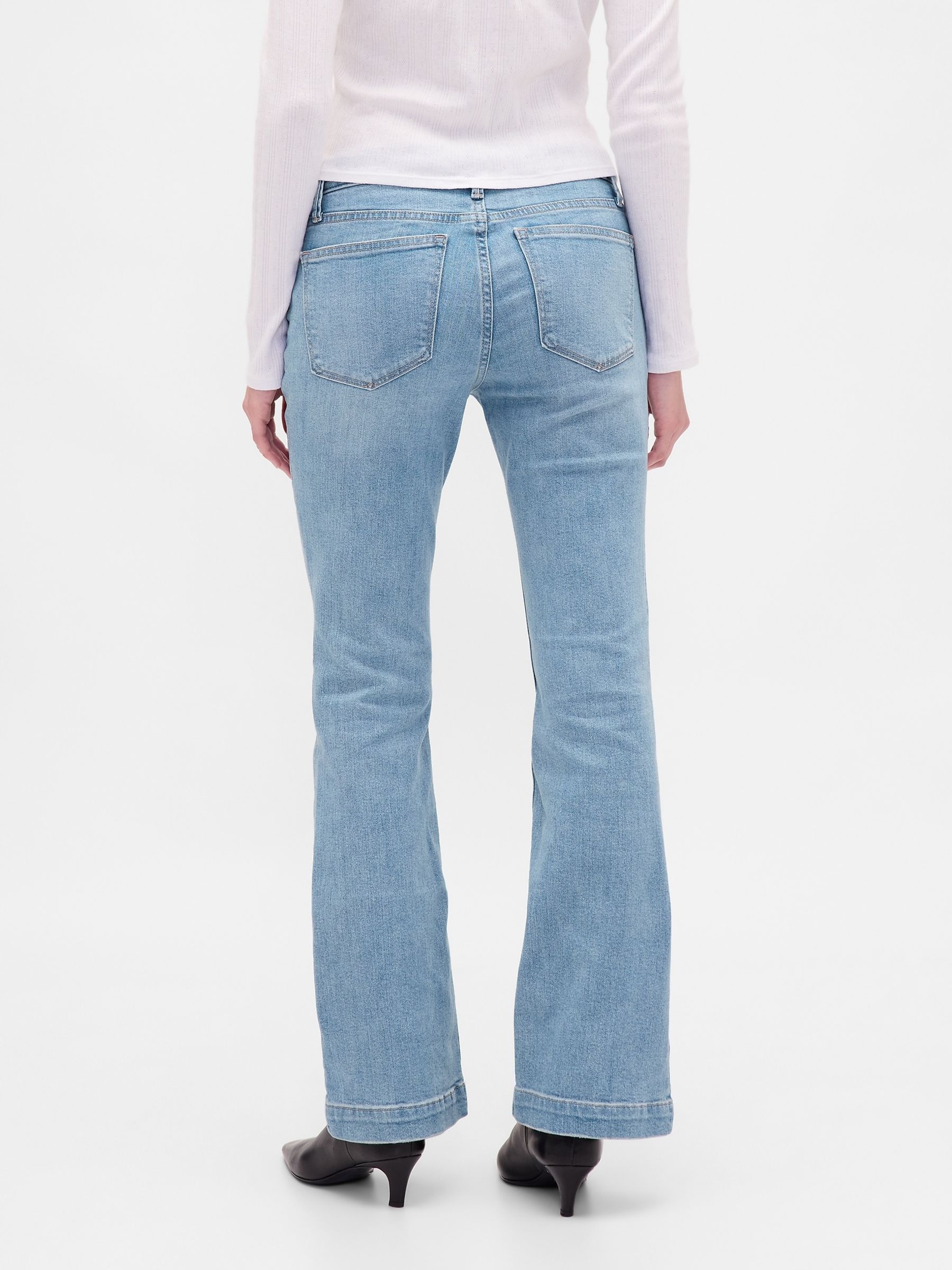 Blue Low-Waisted Long and Lean Jeans - Image 2 of 6 Blue Low-Waisted Long and Lean Jeans - Image 2 of 6