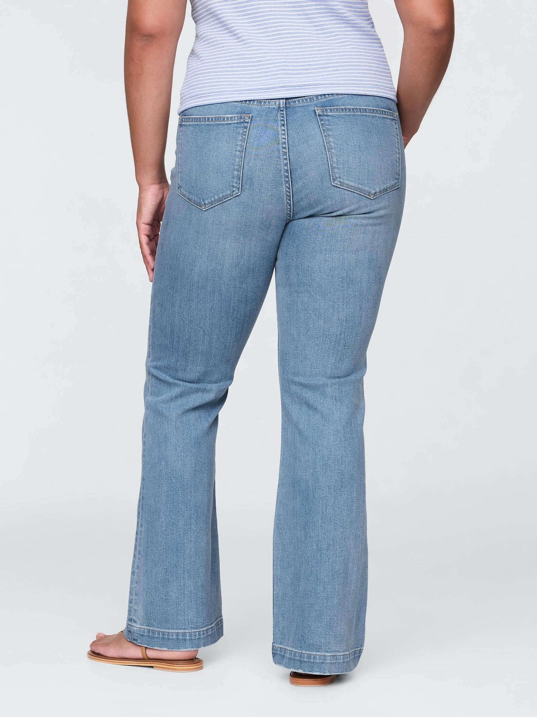 Blue Low-Waisted Long and Lean Jeans - Image 6 of 6