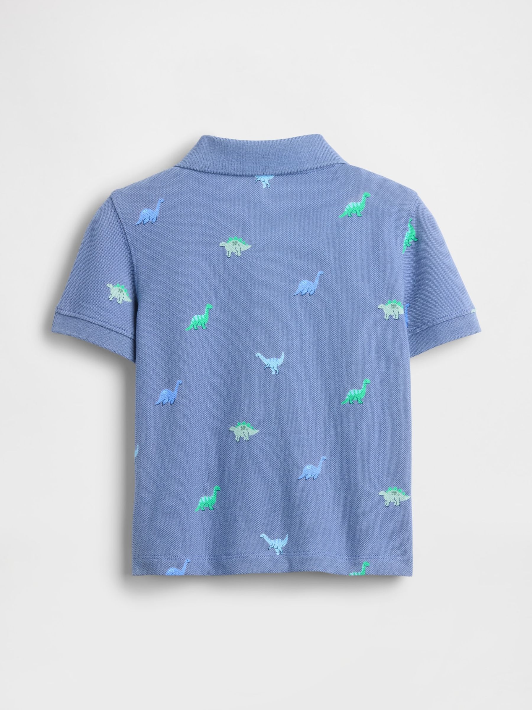 Blue Dinosaur Pique Polo Shirt - Image 3 of 3