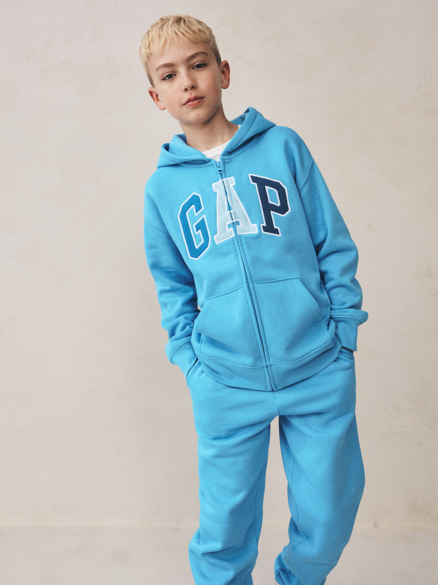 Blue Relaxed Logo Joggers - Image 4 of 5