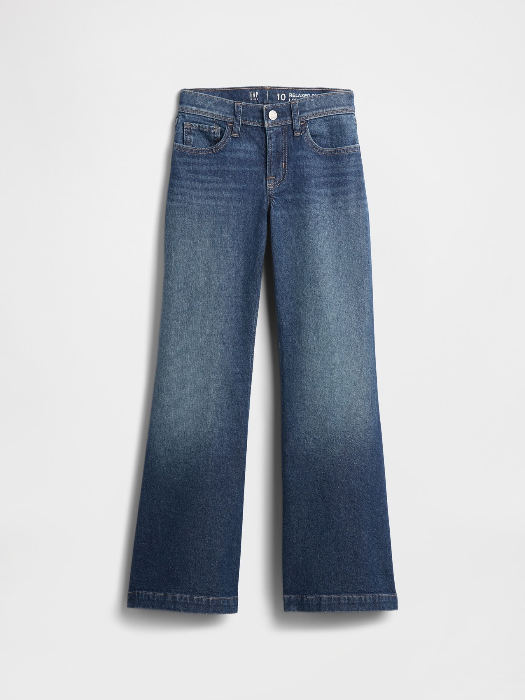 Medium Wash Low Rise Relaxed Flare Jeans - Image 4 of 5