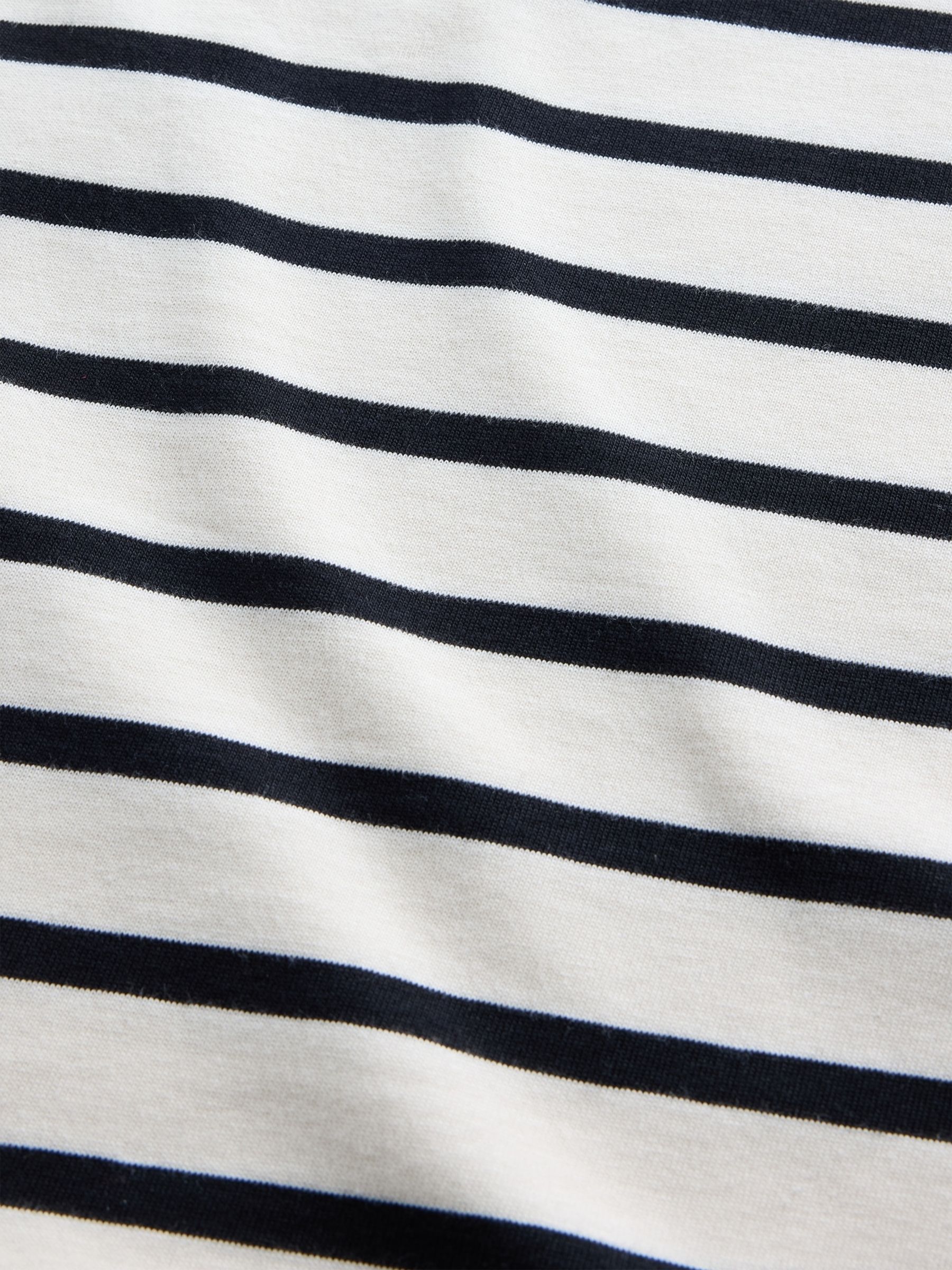 White Striped Heavyweight Oversized Maxi T-Shirt Dress - Image 4 of 4
