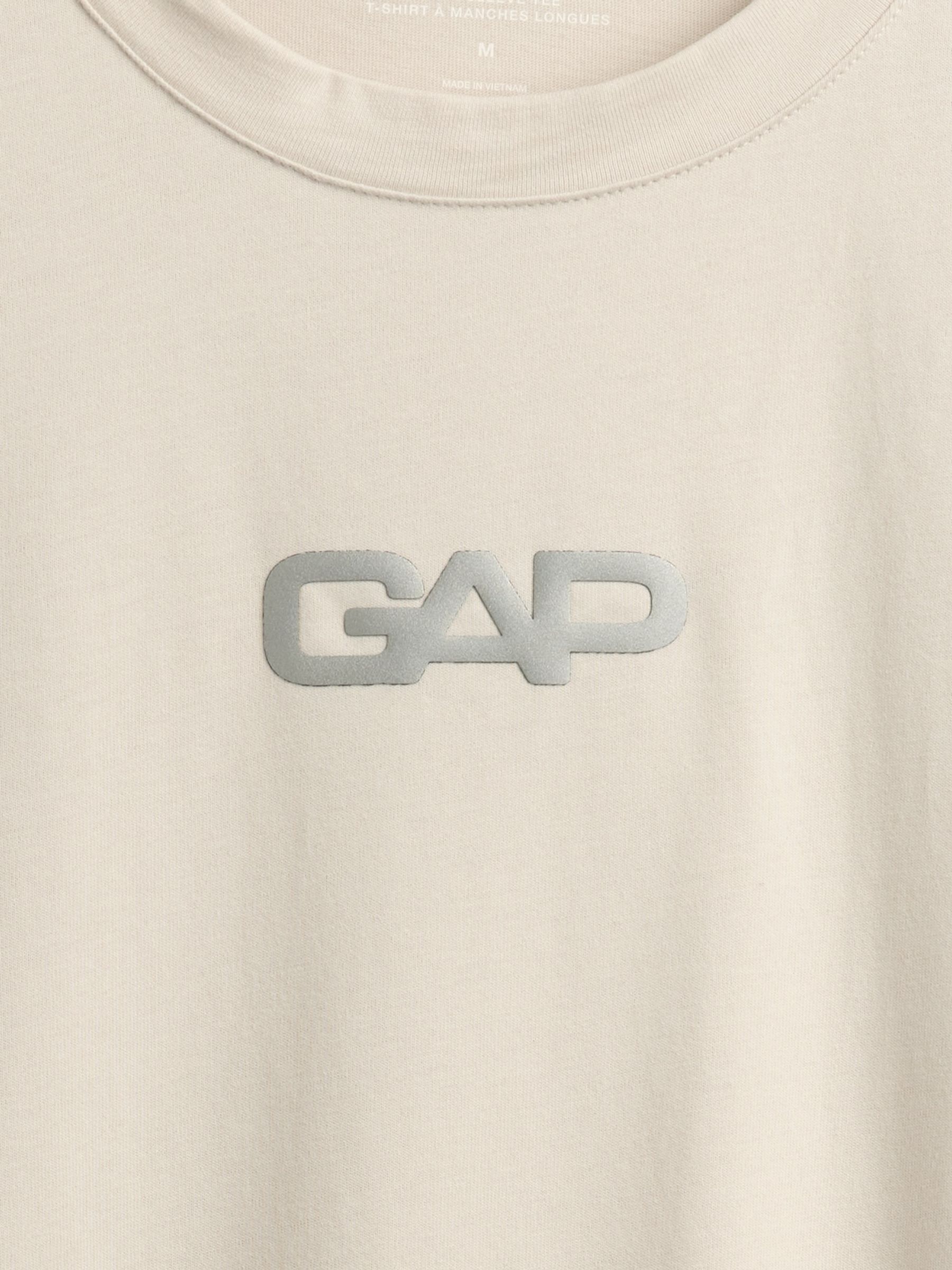 Yellow Relaxed Logo Boxy Long Sleeve T-Shirt - Image 5 of 5