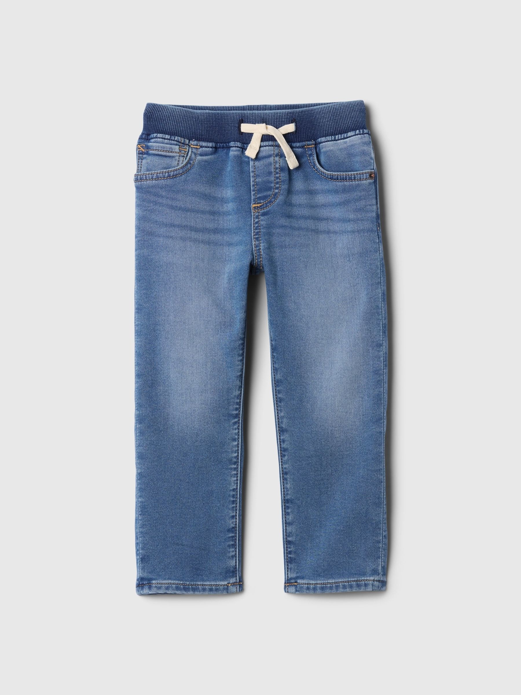 Medium Wash Pull On Slim Jeans - Image 1 of 3