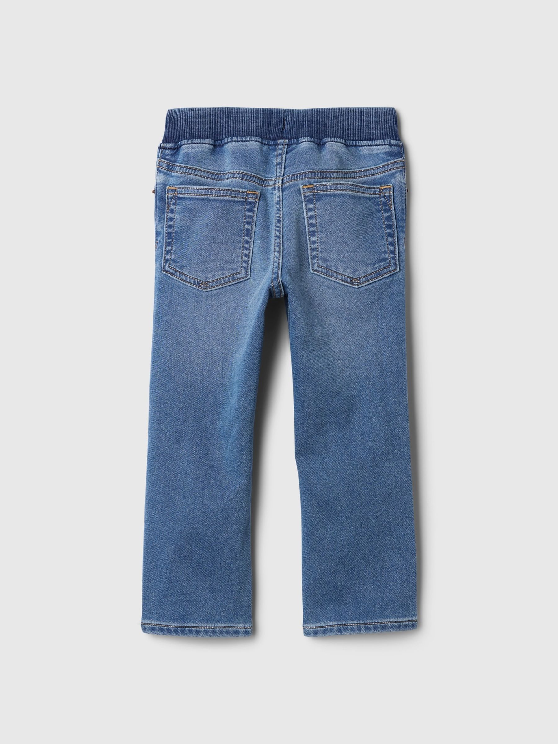 Medium Wash Pull On Slim Jeans - Image 2 of 3