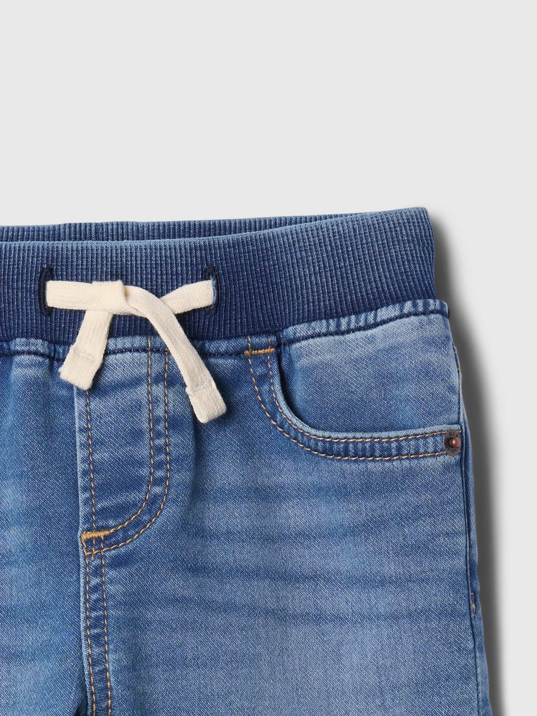 Medium Wash Pull On Slim Jeans - Image 3 of 3