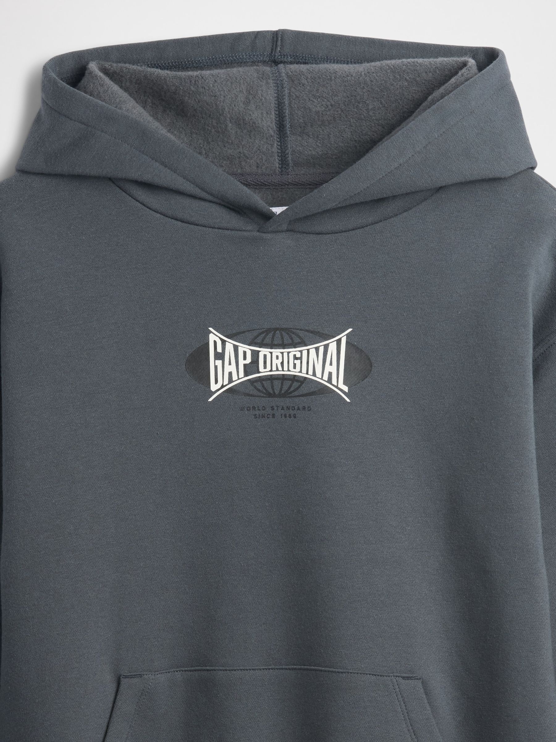 Grey Relaxed Gap Logo Hoodie - Image 3 of 3