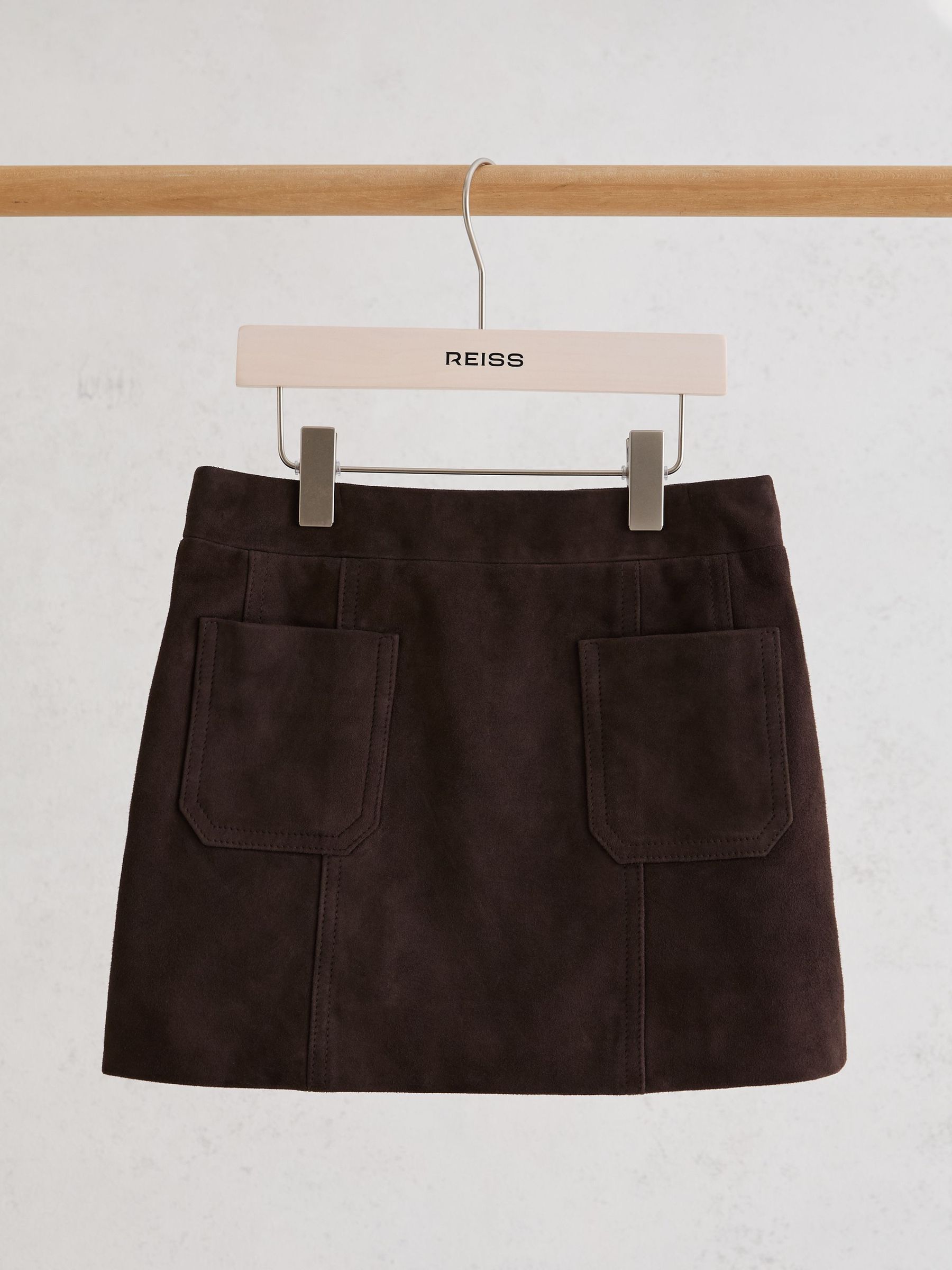 Skirt in Chocolate Brown - Image 1 of 3