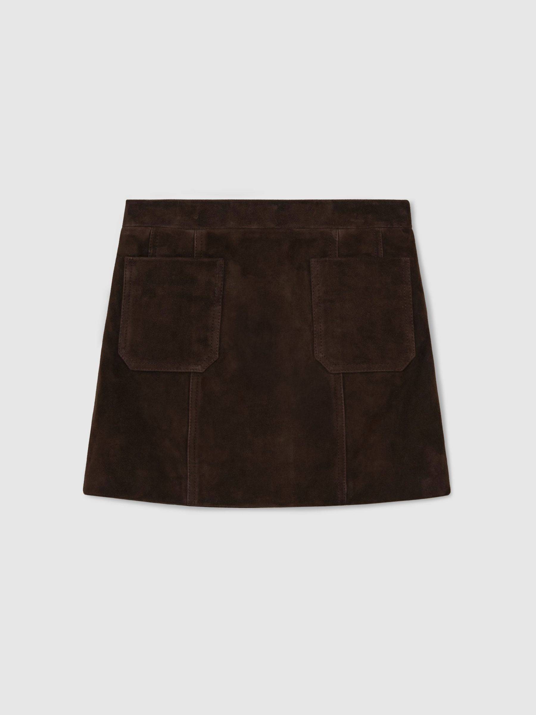 Skirt in Chocolate Brown - Image 2 of 3