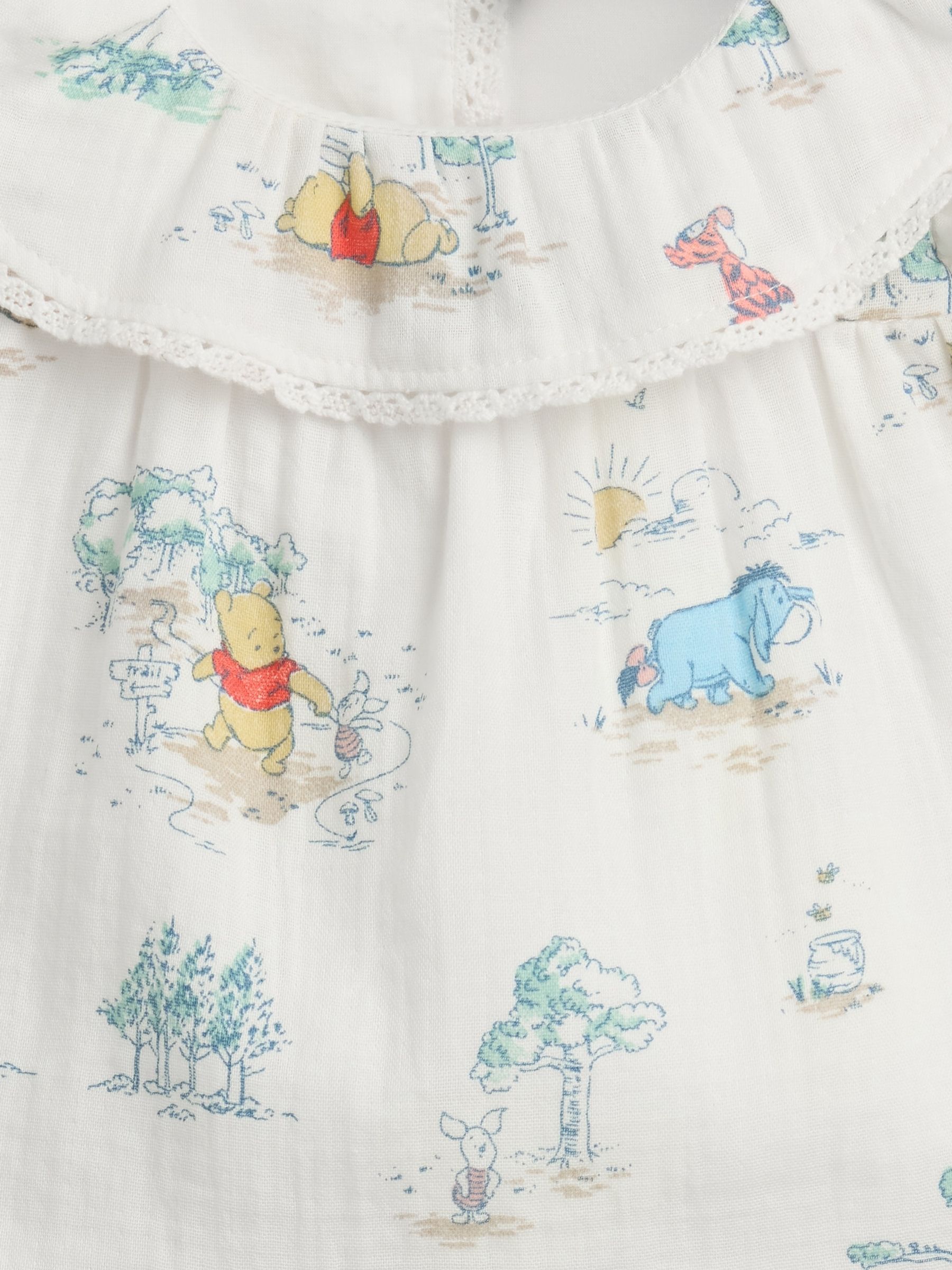 Multi Winnie The Pooh Cotton Gauze Outfit Set - Image 3 of 3 Multi Winnie The Pooh Cotton Gauze Outfit Set - Image 3 of 3