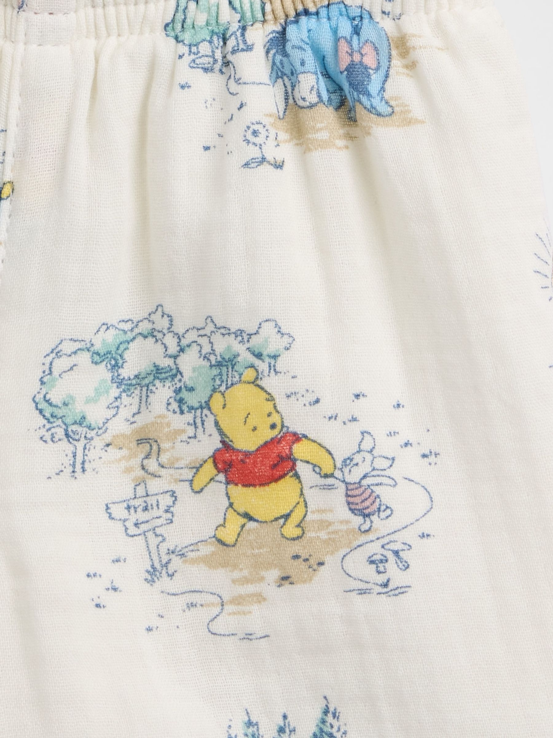Multi Winnie The Pooh Cotton Gauze Outfit Set - Image 4 of 4