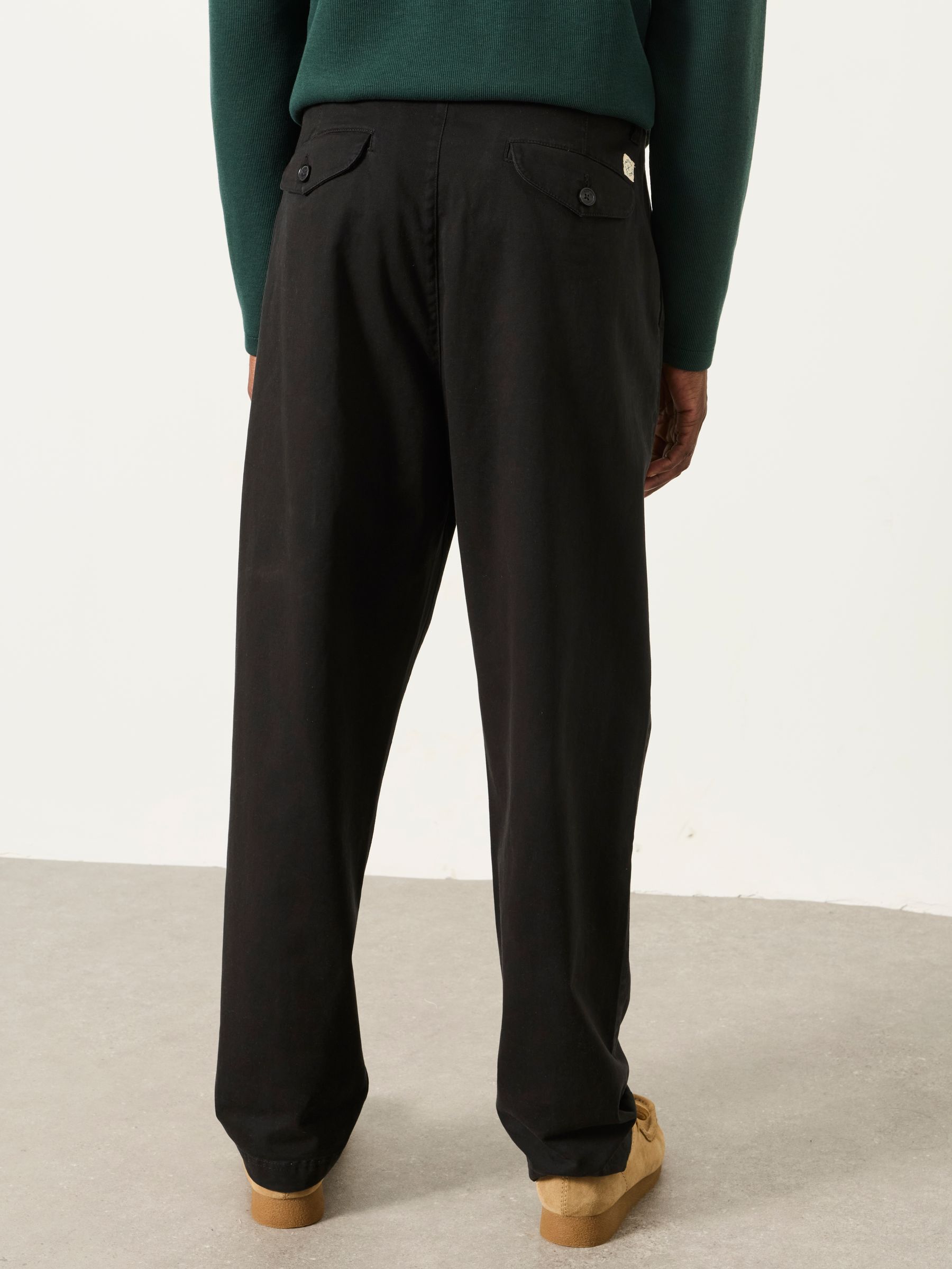 Black Perth Pleat Front Chinos - Image 2 of 6