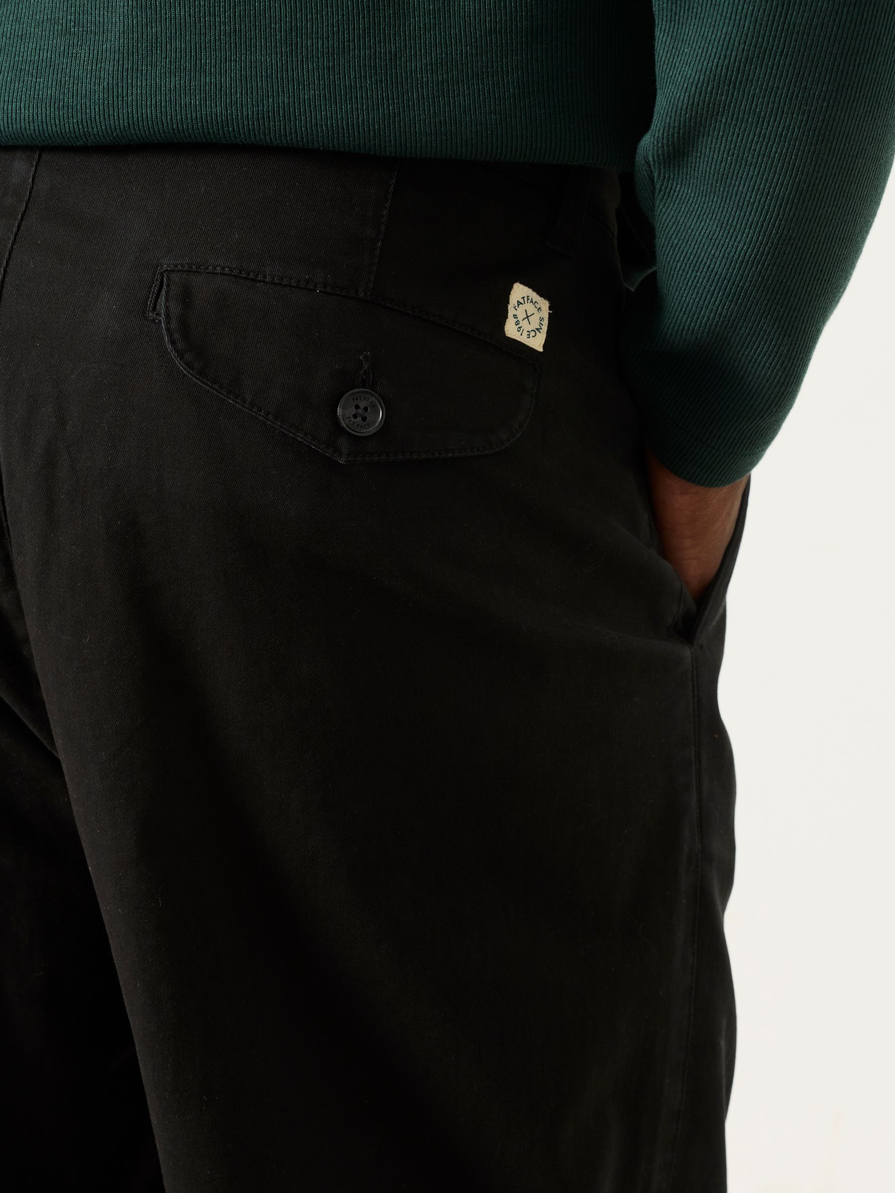 Black Perth Pleat Front Chinos - Image 3 of 6