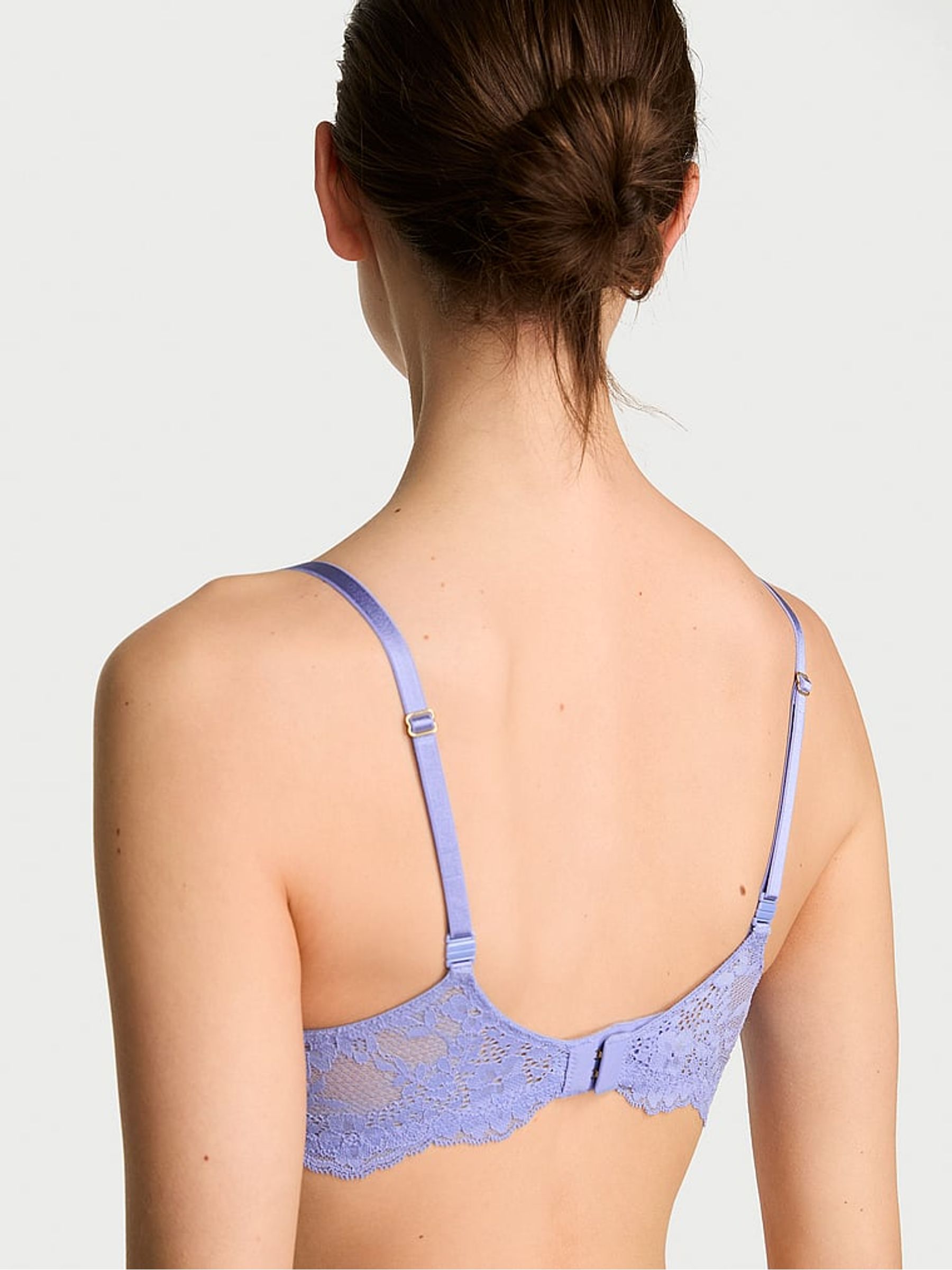 Verywinkle Purple Unlined Balcony Lace Bra - Image 2 of 2