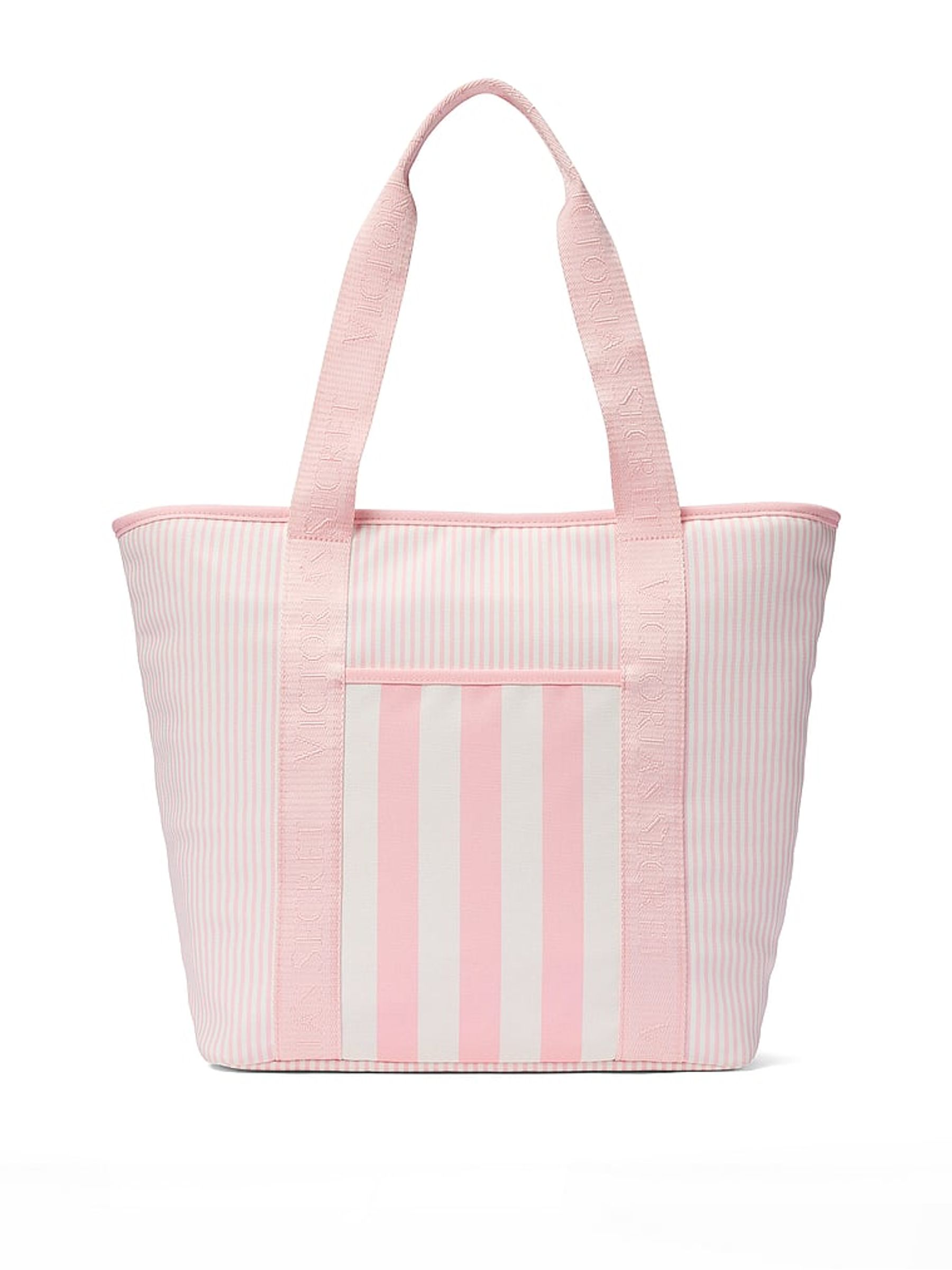 Pink Iconic Stripe Cooler Tote Bag - Image 2 of 6