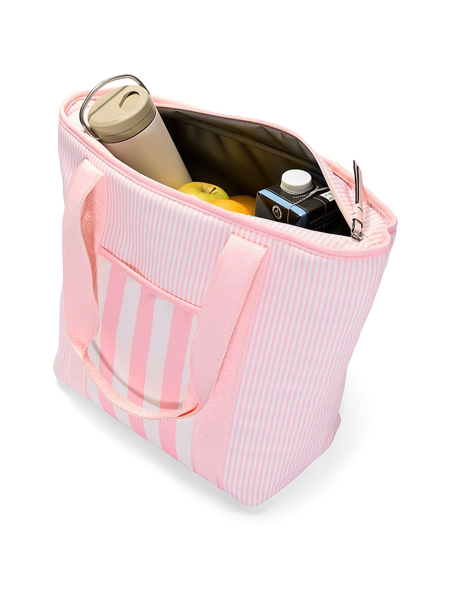 Pink Iconic Stripe Cooler Tote Bag - Image 5 of 6