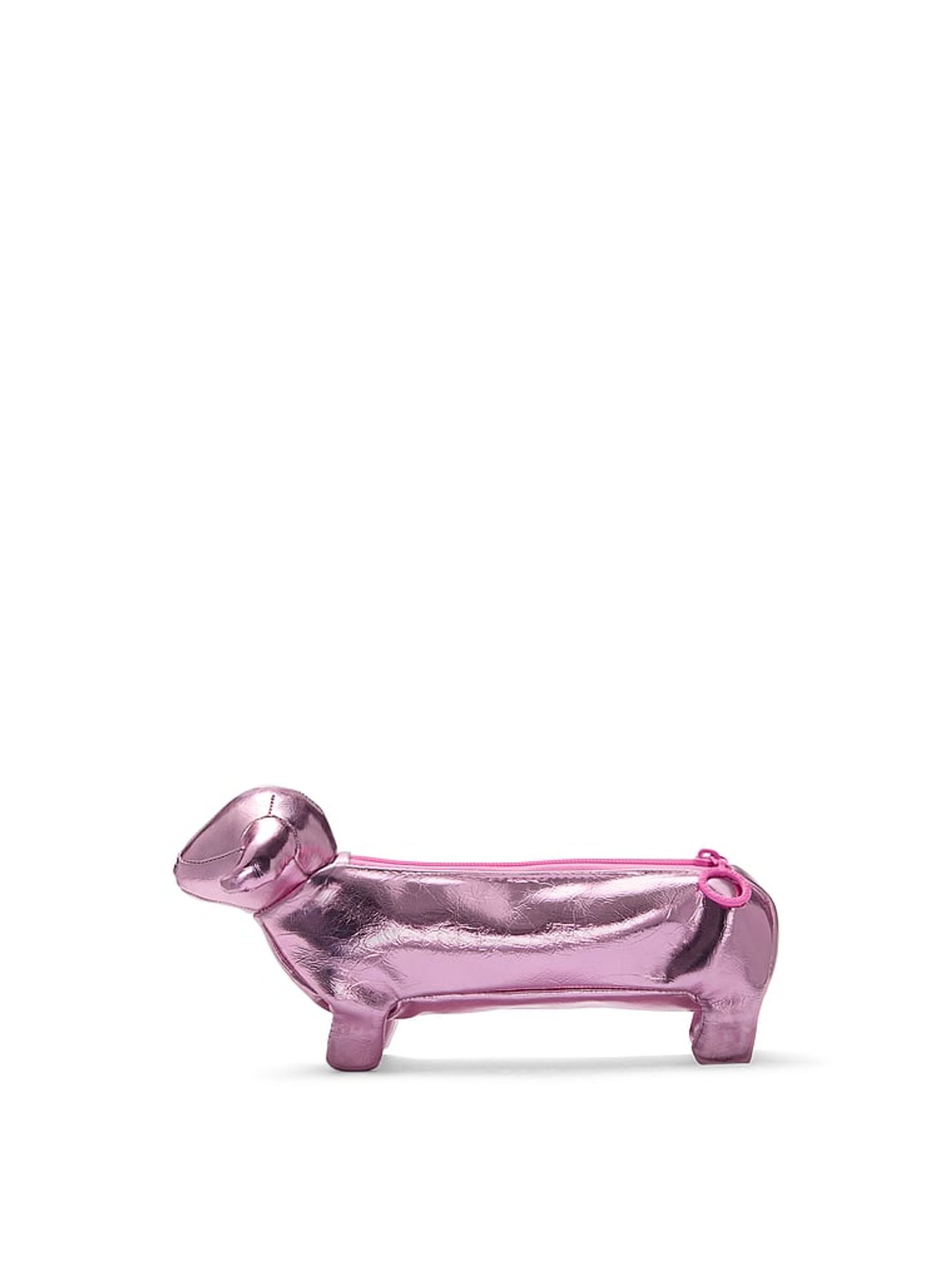 Pink Tulip Metallic Dog Makeup Bag - Image 1 of 3