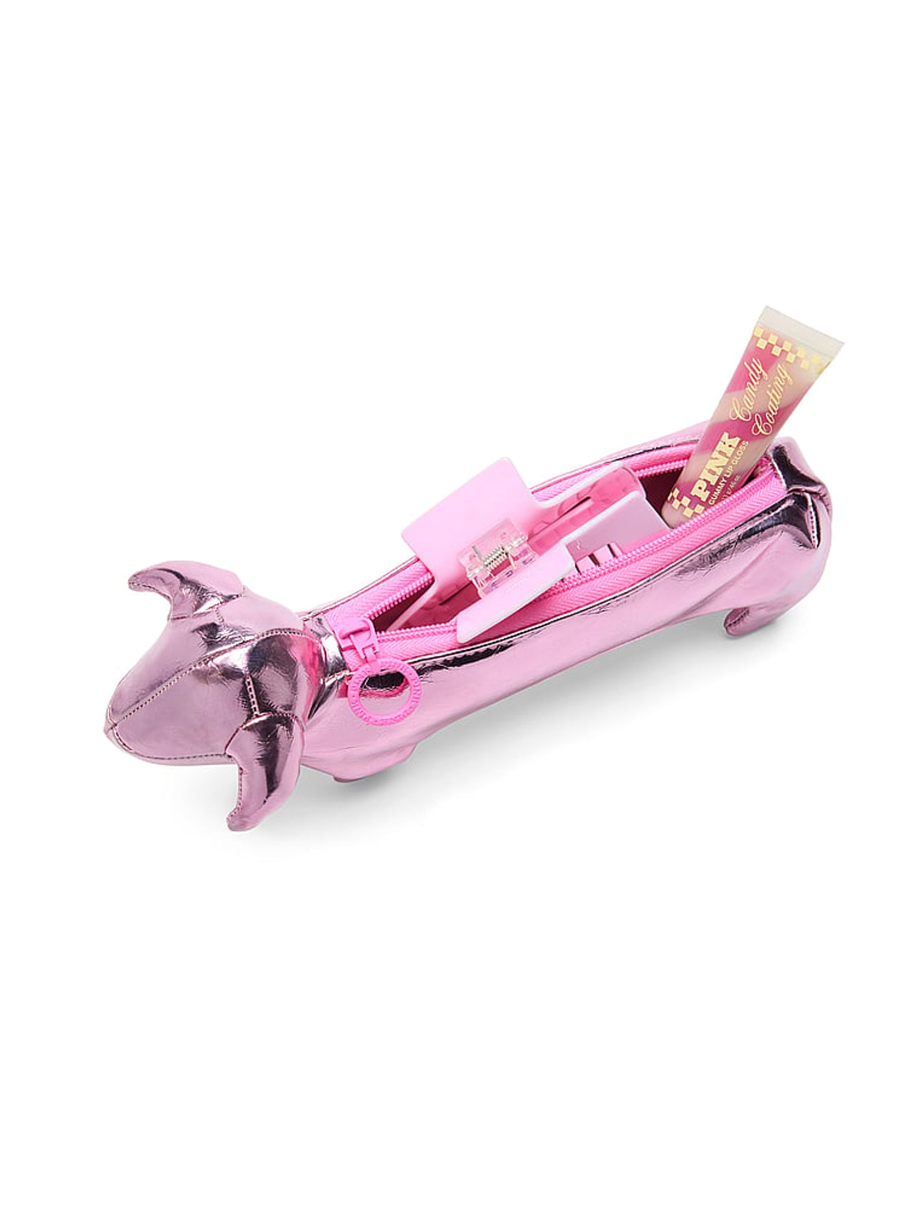 Pink Tulip Metallic Dog Makeup Bag - Image 3 of 3