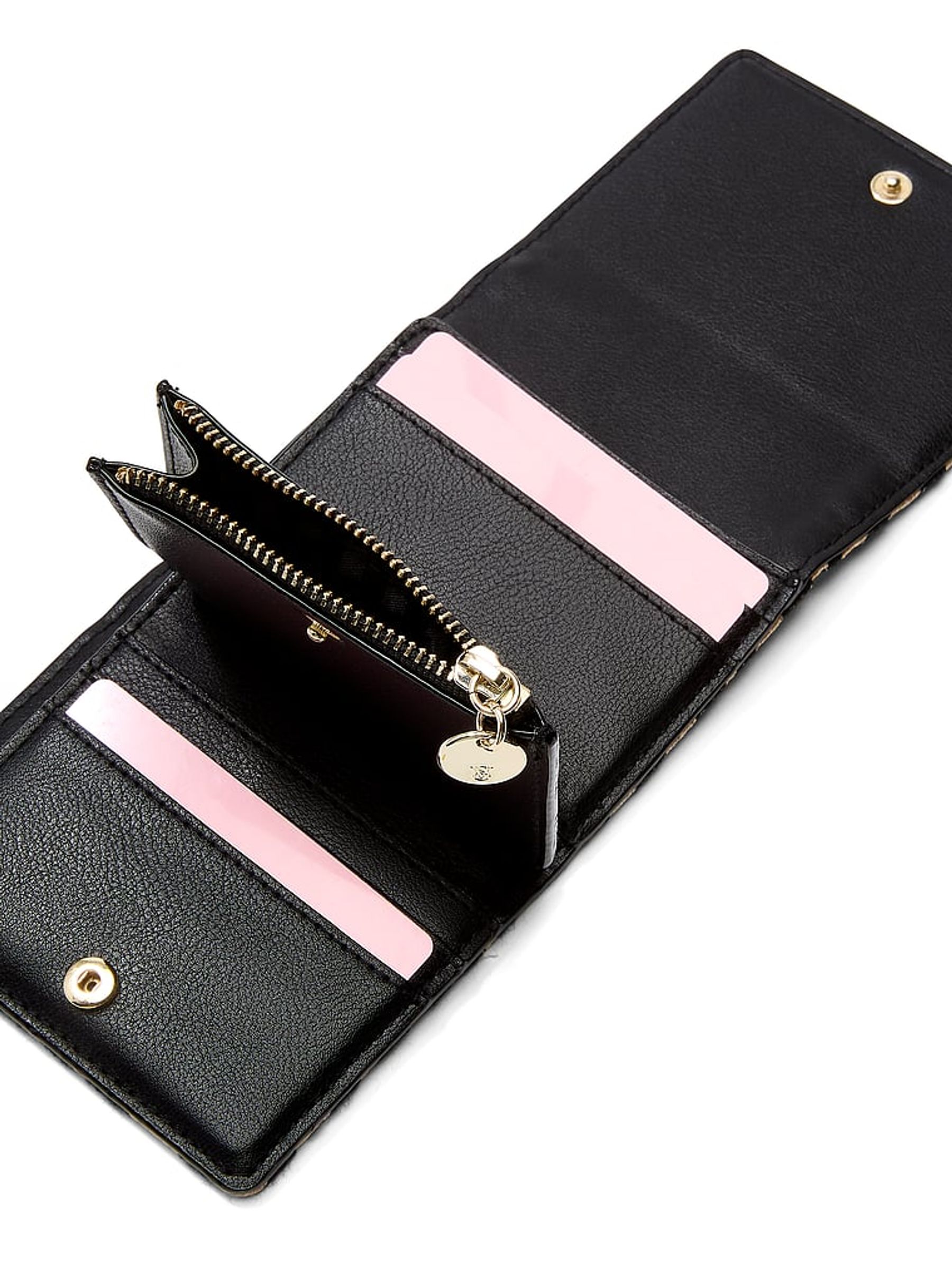 Black Zebra Straw Foldover Card Holder - Image 3 of 3