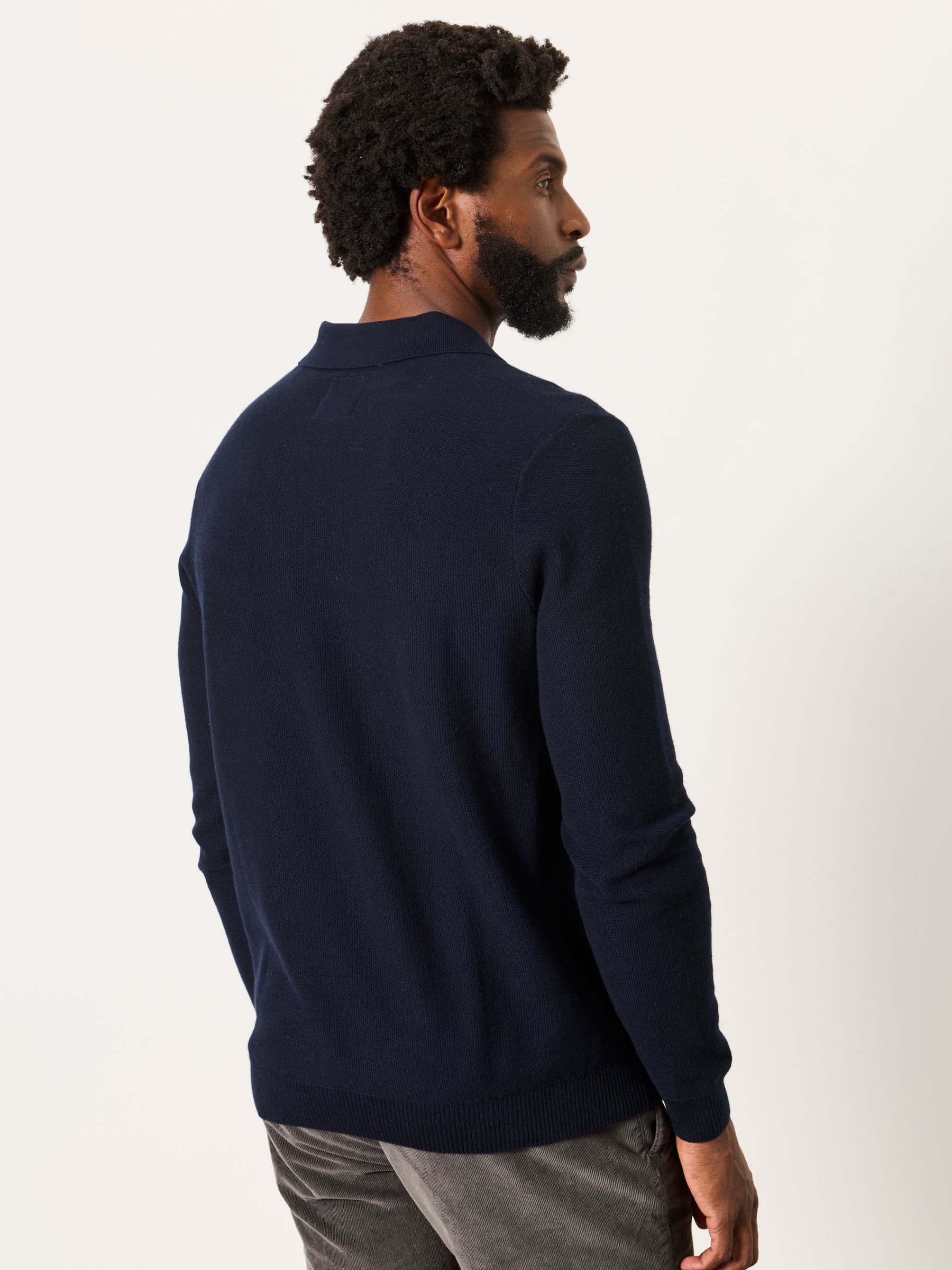 Rye Navy Knitted Long Sleeve Jumper - Image 2 of 6