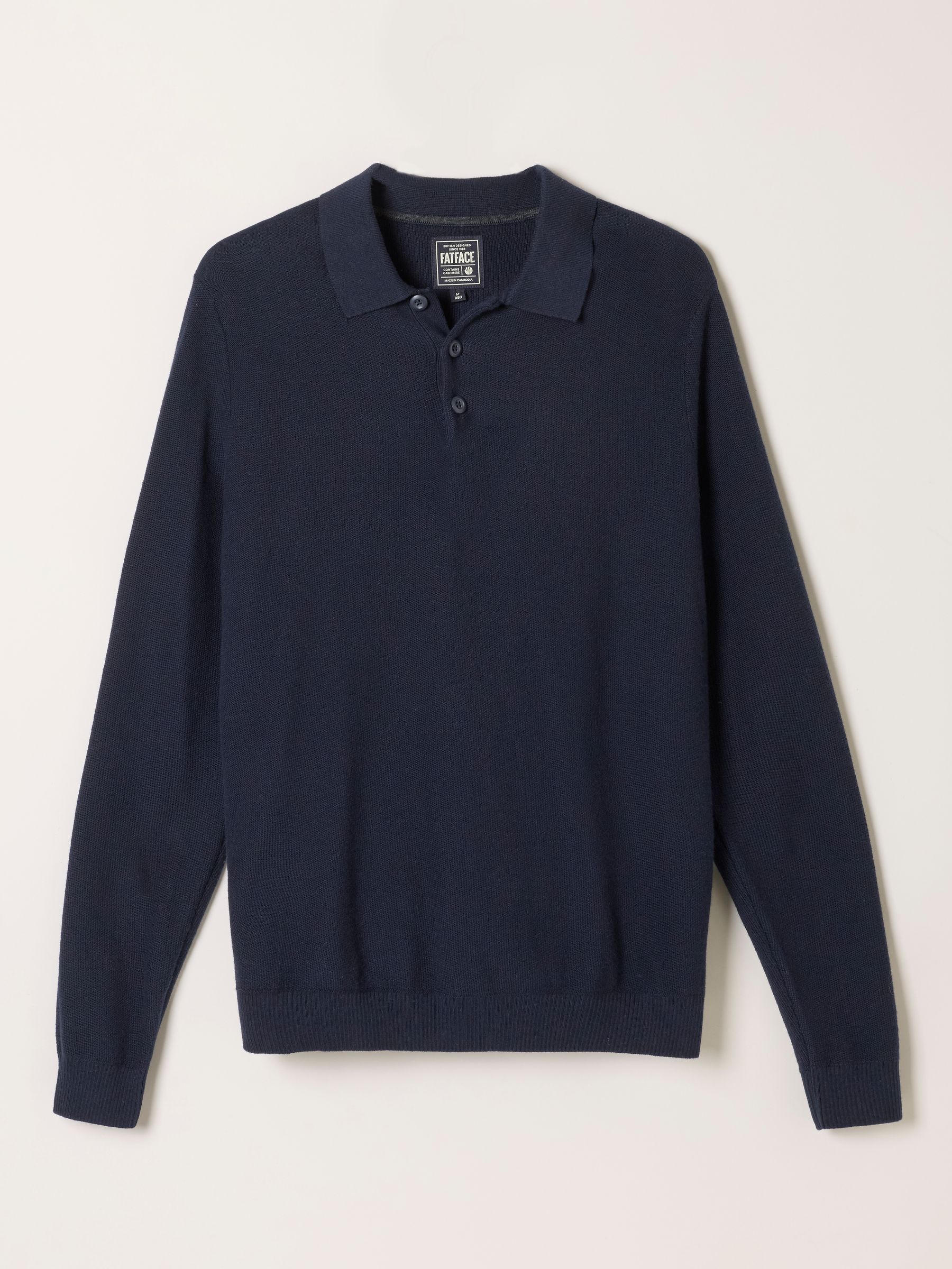 Rye Navy Knitted Long Sleeve Jumper - Image 6 of 6