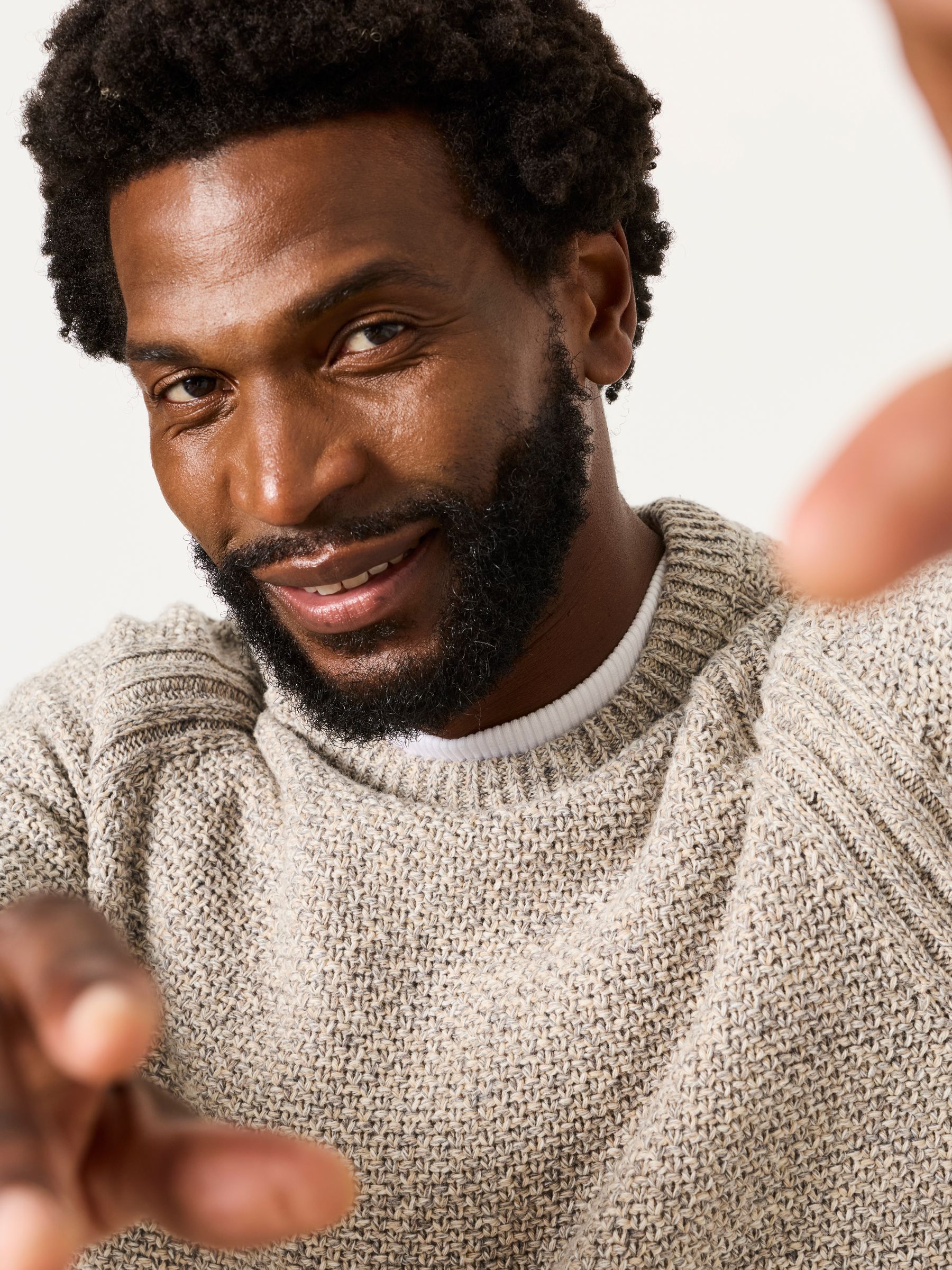 Penton Grey Crew Neck Jumper - Image 3 of 6