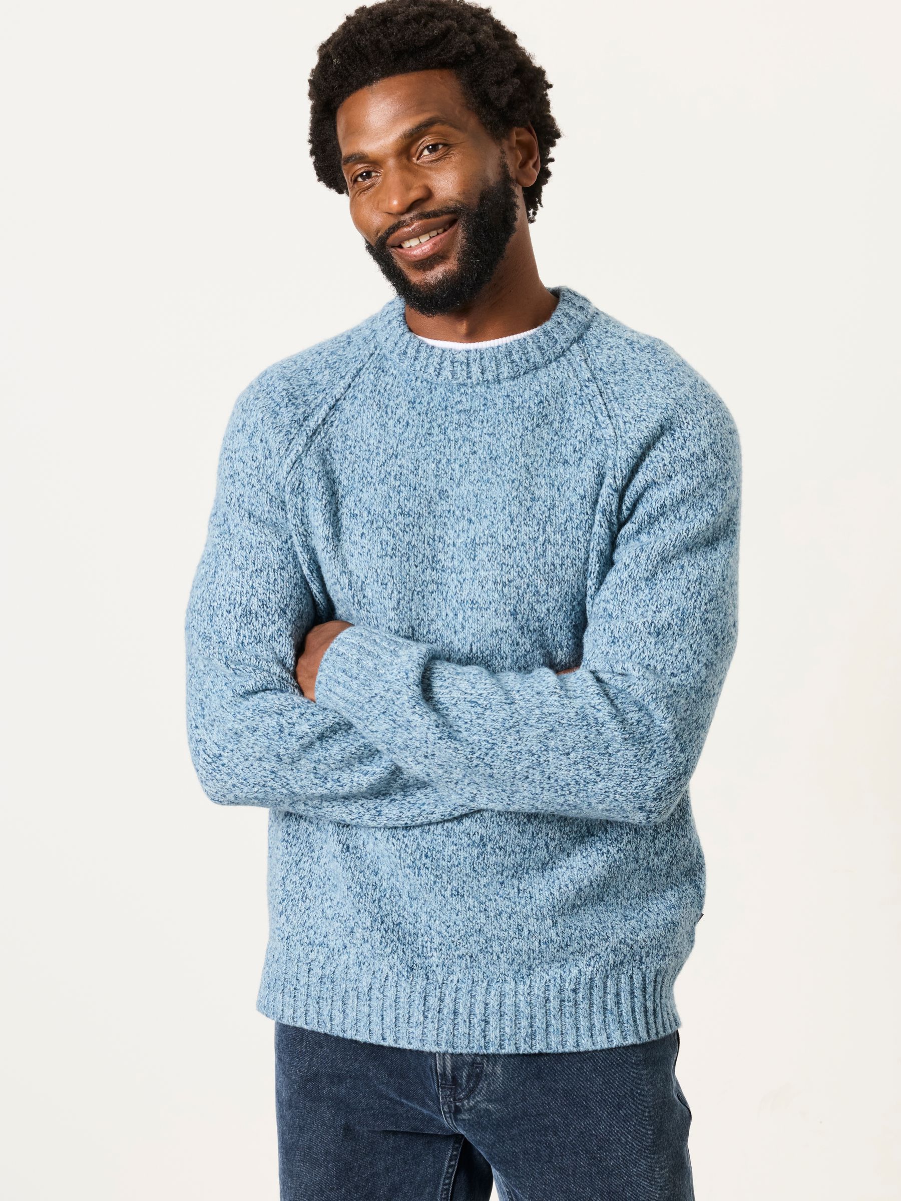 Deanston Light Blue Crew Neck Jumper - Image 1 of 6