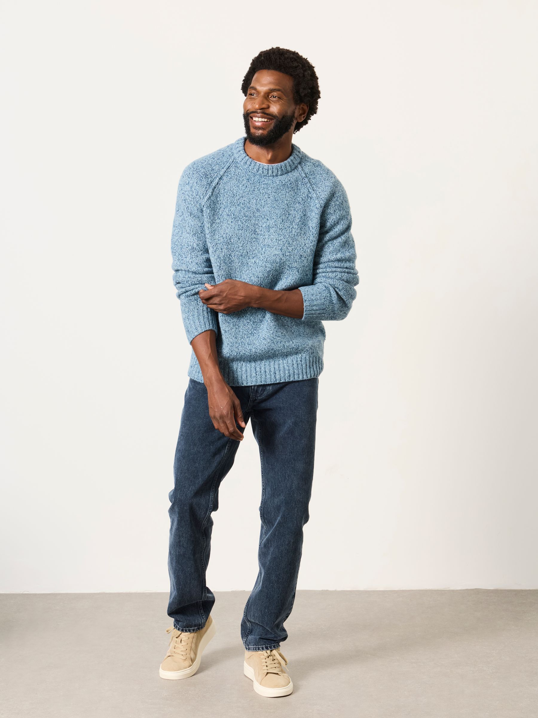 Deanston Light Blue Crew Neck Jumper - Image 3 of 6