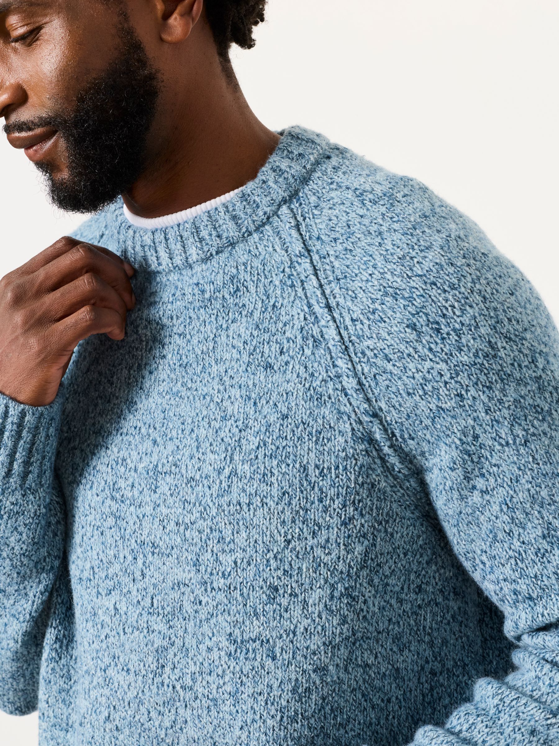 Deanston Light Blue Crew Neck Jumper - Image 5 of 6
