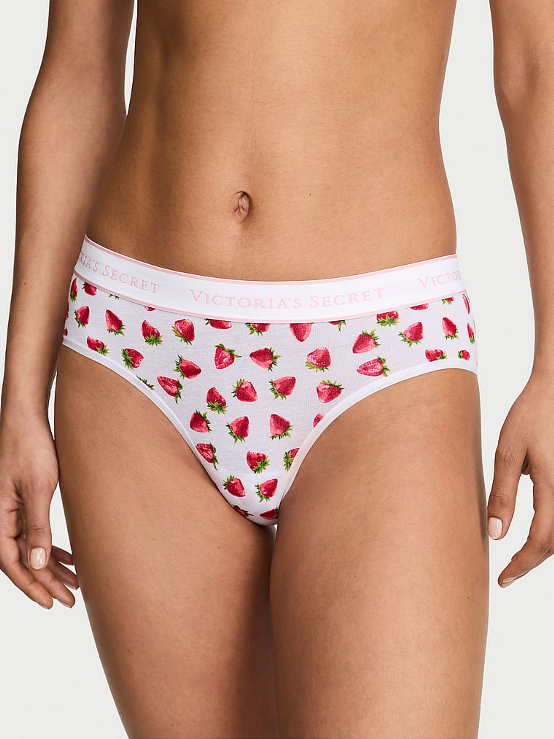 White Strawberries Hipster Logo Knickers - Image 1 of 2