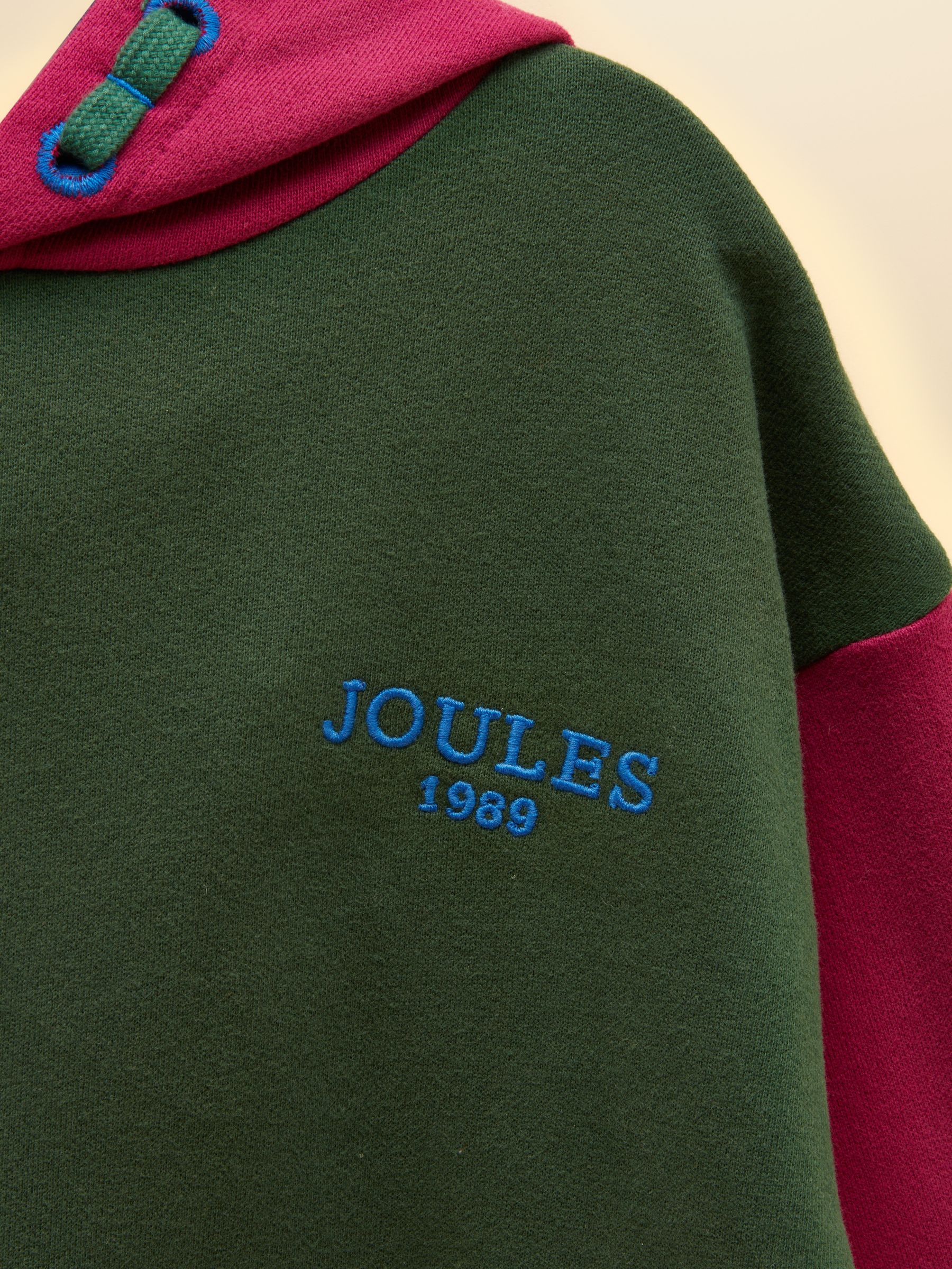 Kids' Parkside Green Colourblock Hoodie - Image 3 of 4