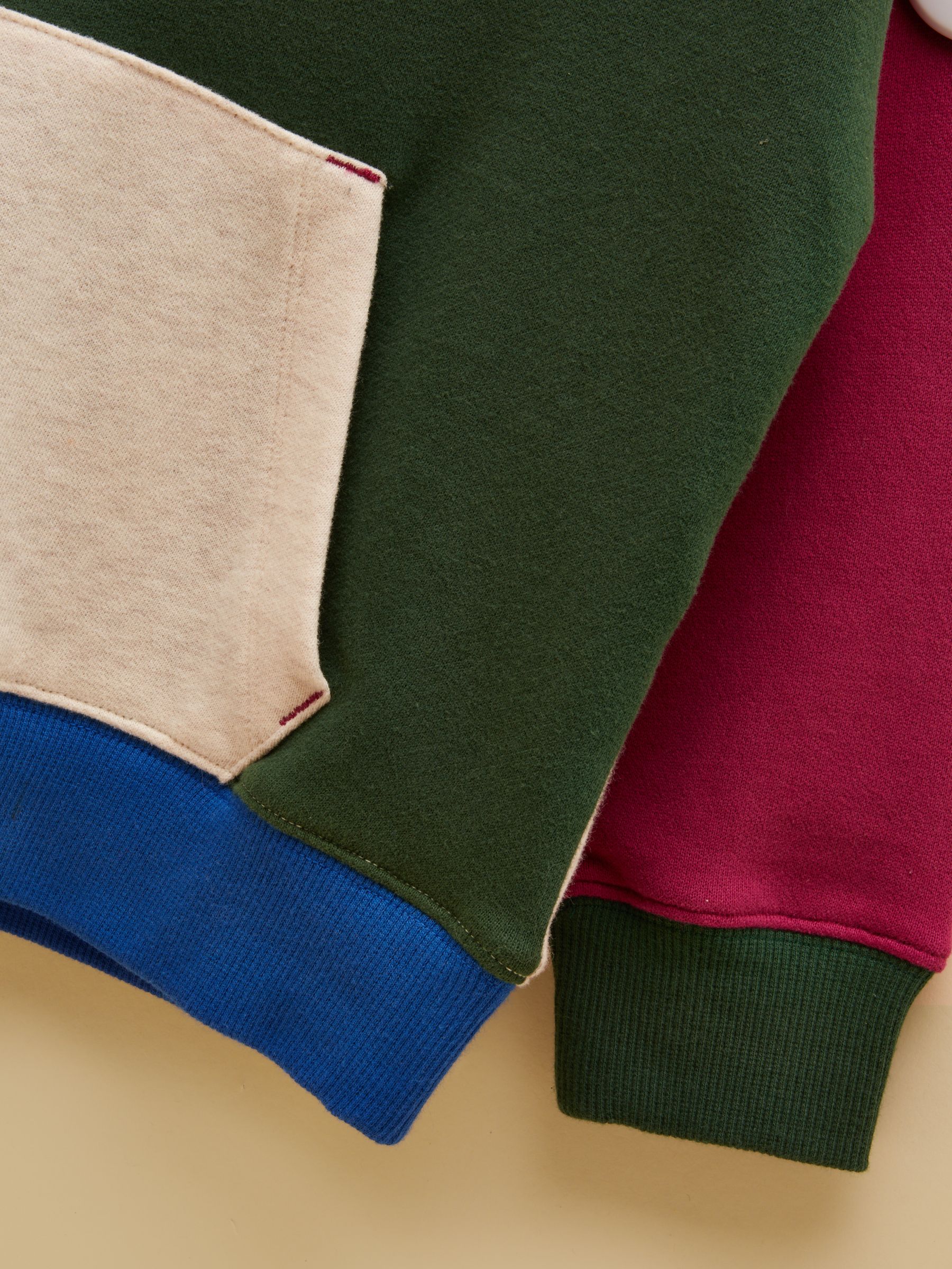 Kids' Parkside Green Colourblock Hoodie - Image 4 of 4