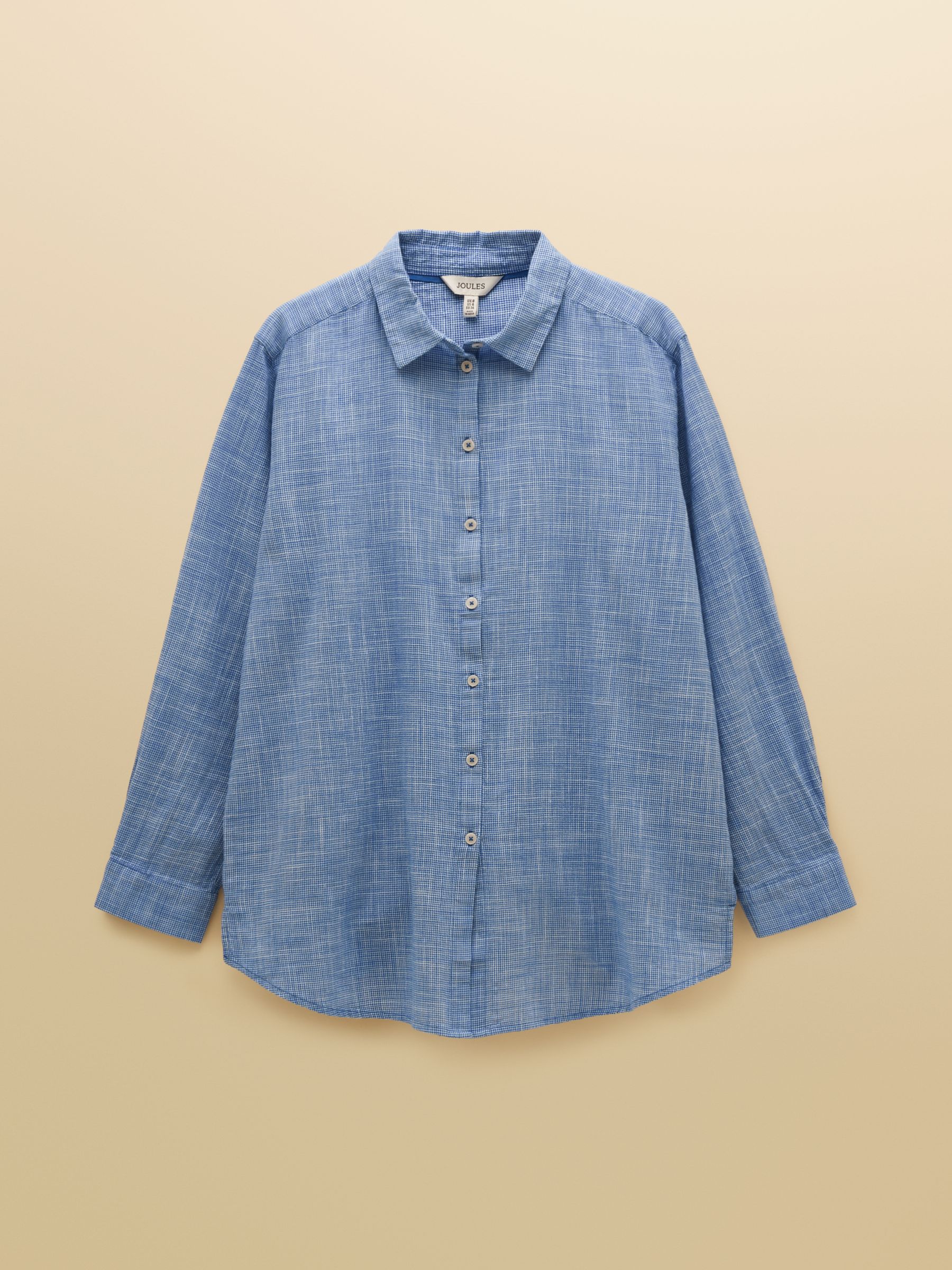 Sophia Blue Longline Cotton Shirt - Image 8 of 8
