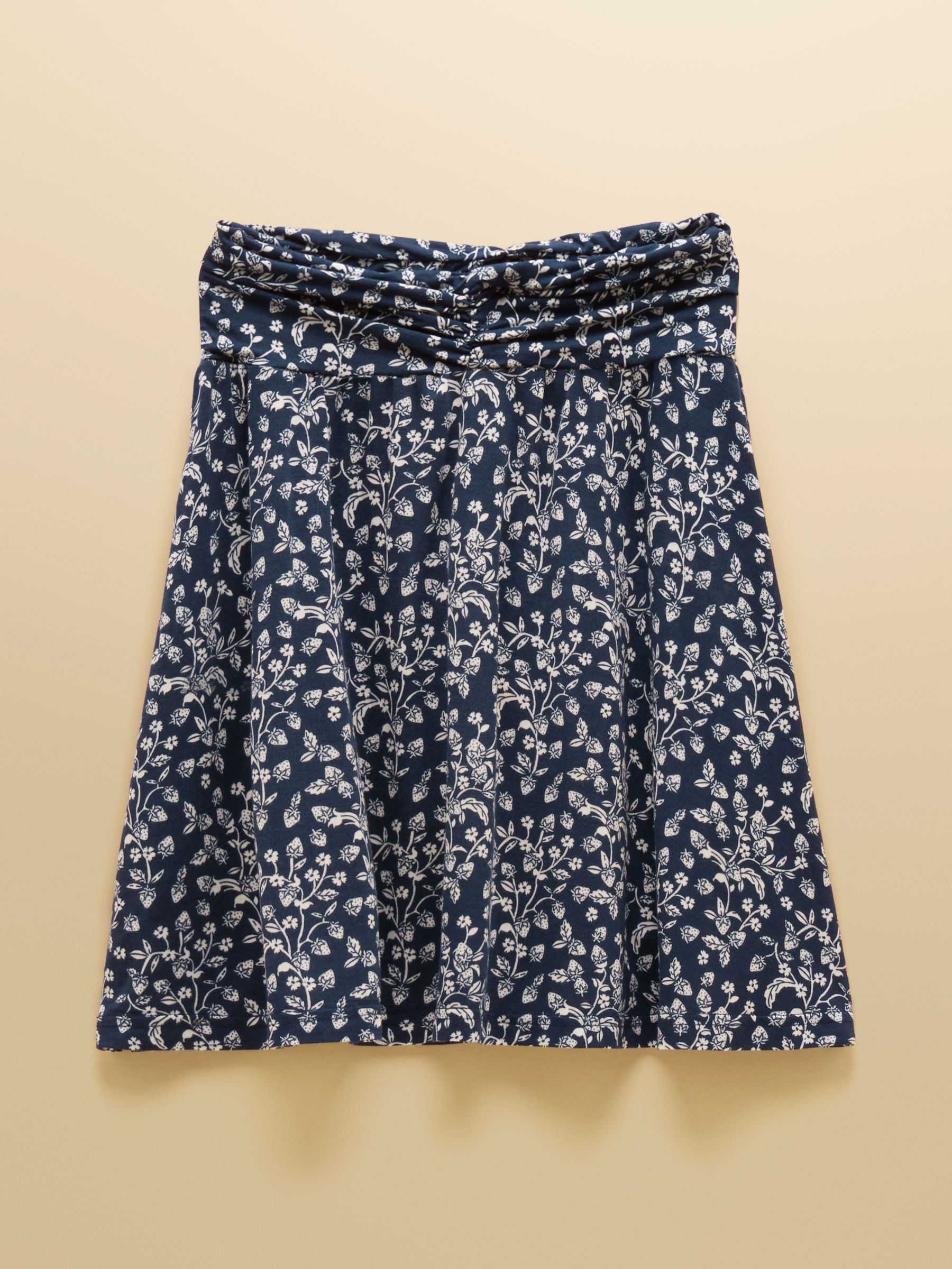 Nia Navy Gathered Jersey Short Skirt - Image 8 of 8