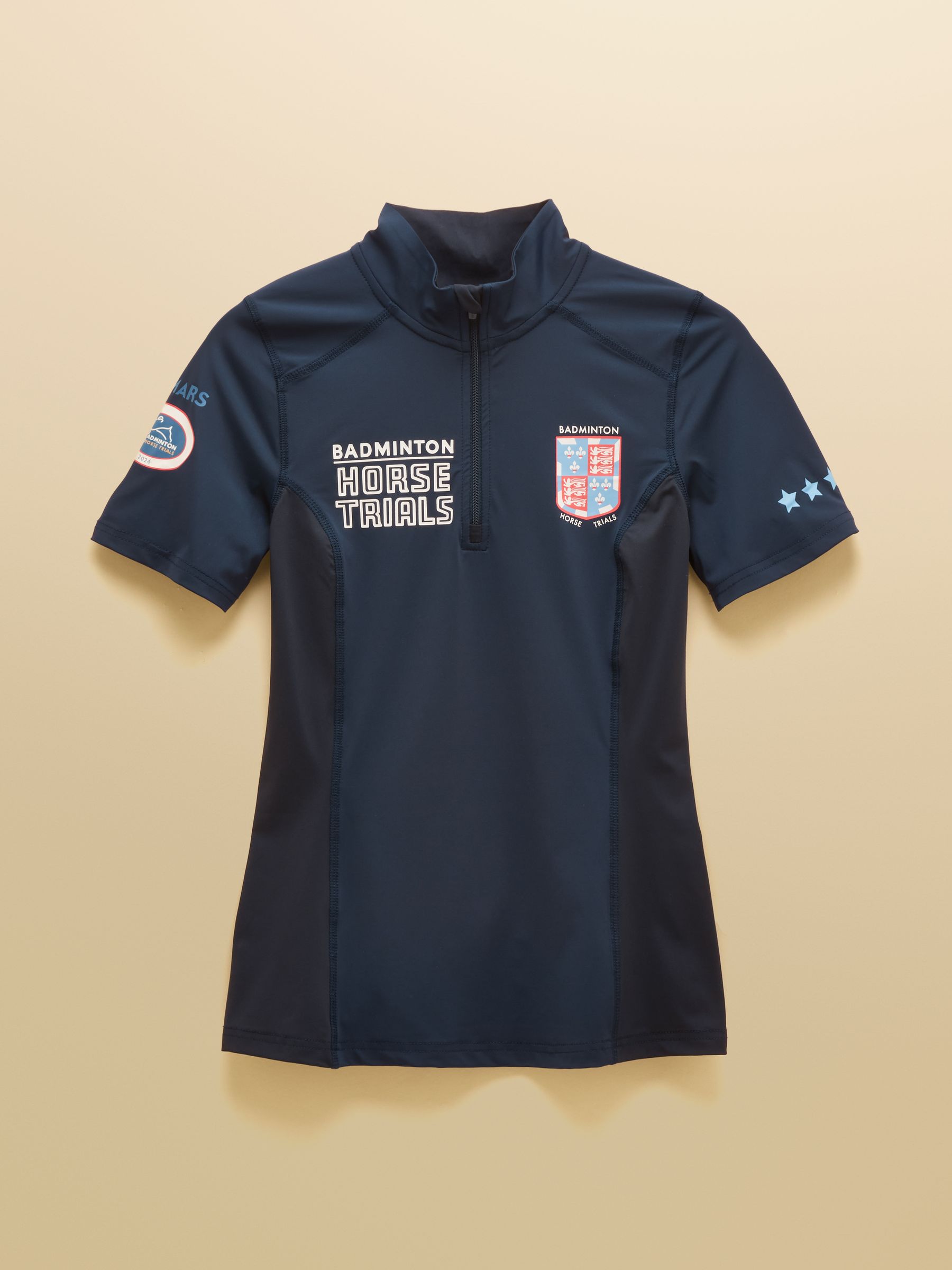 Navy Official Badminton Horse Trials 1/4 Zip Active Top - Image 8 of 8 Navy Official Badminton Horse Trials 1/4 Zip Active Top - Image 8 of 8