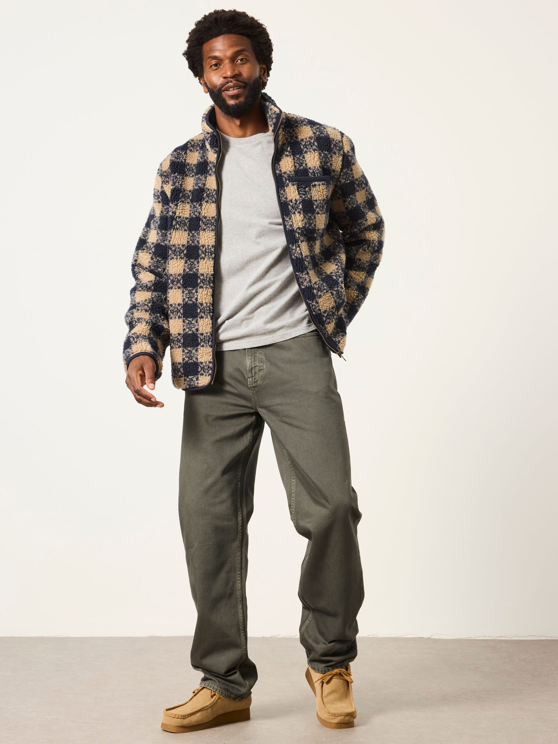 Dark Green Relaxed Straight Fit Jeans - Image 4 of 6