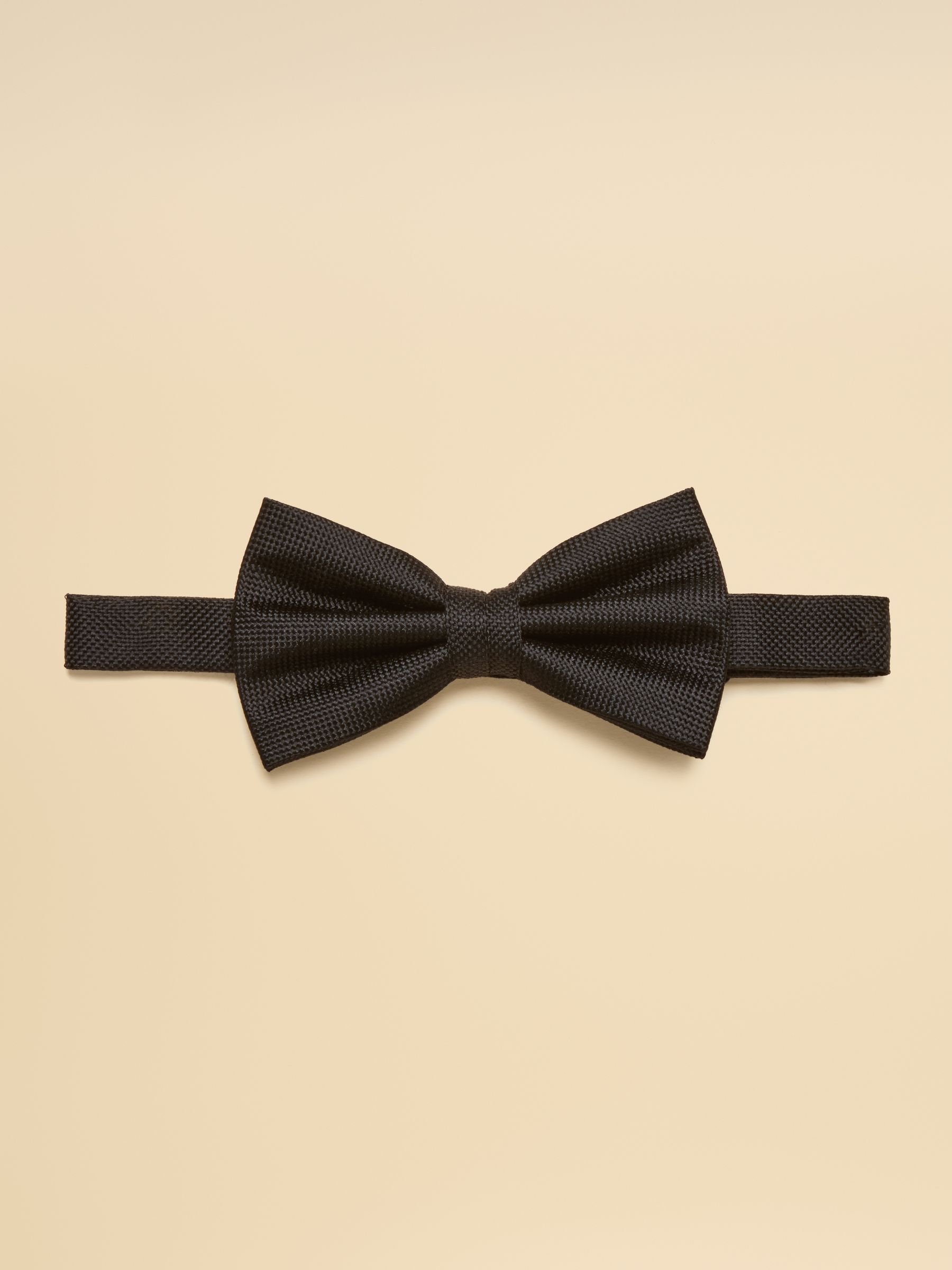 Black Silk Bow Tie - Image 1 of 3 Black Silk Bow Tie - Image 1 of 3
