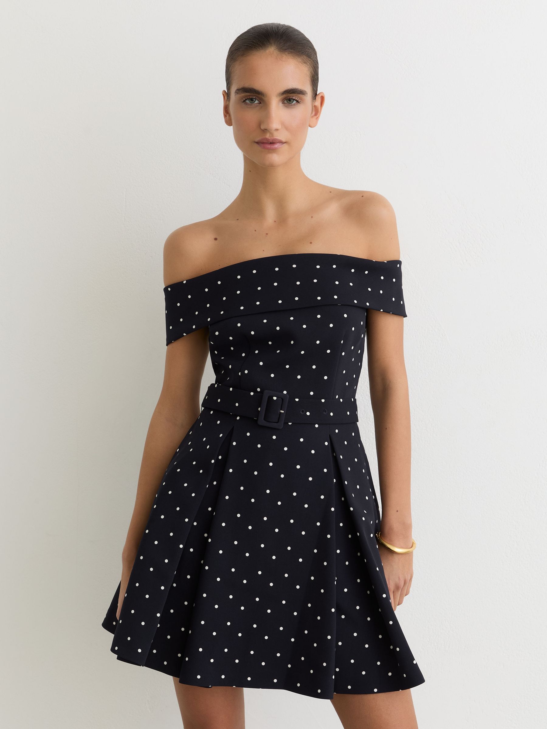 Dress in Navy/Ivory - Image 3 of 7