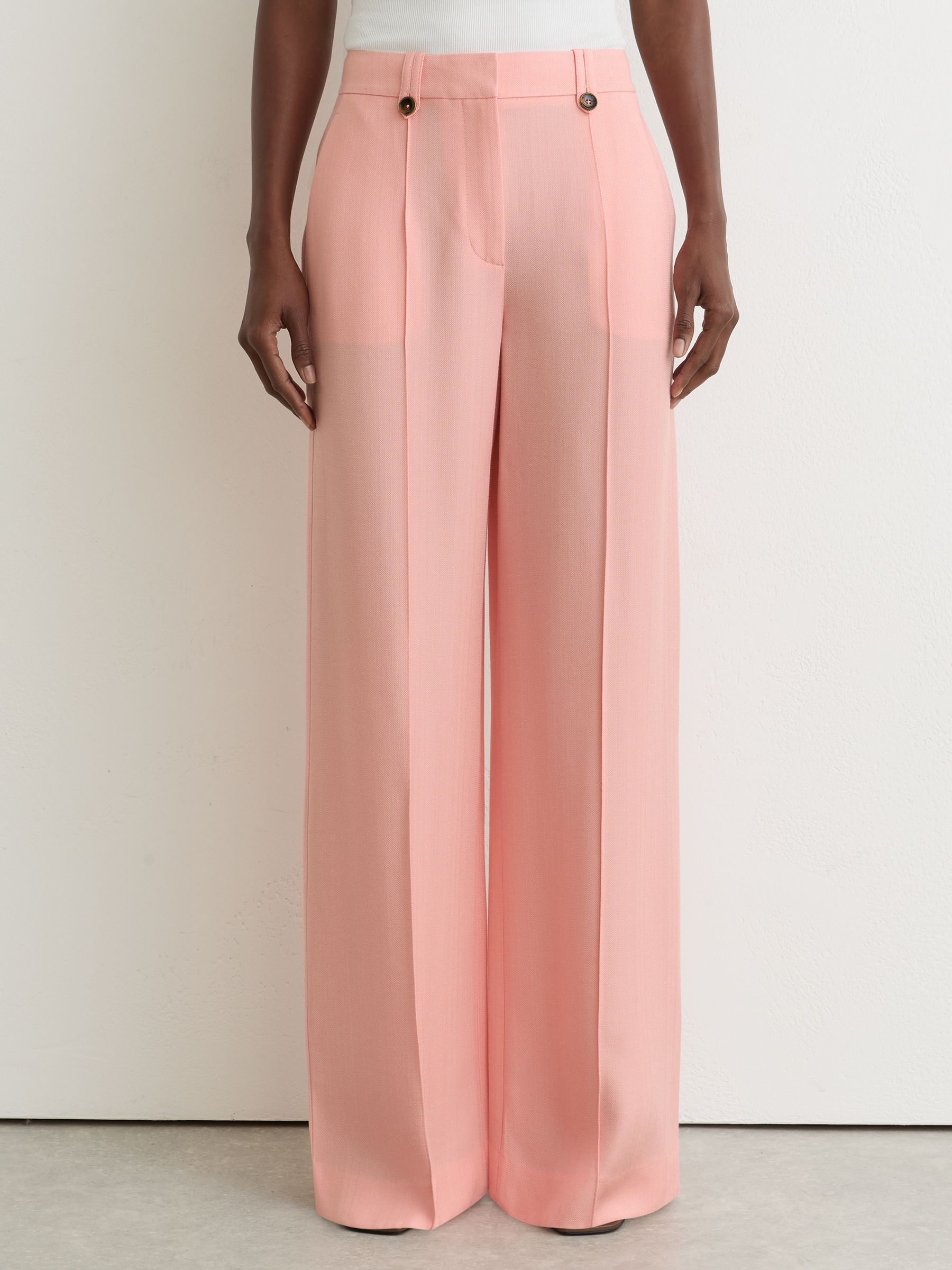 Petite Wide-Leg Suit Trouser in Pink - Image 3 of 8
