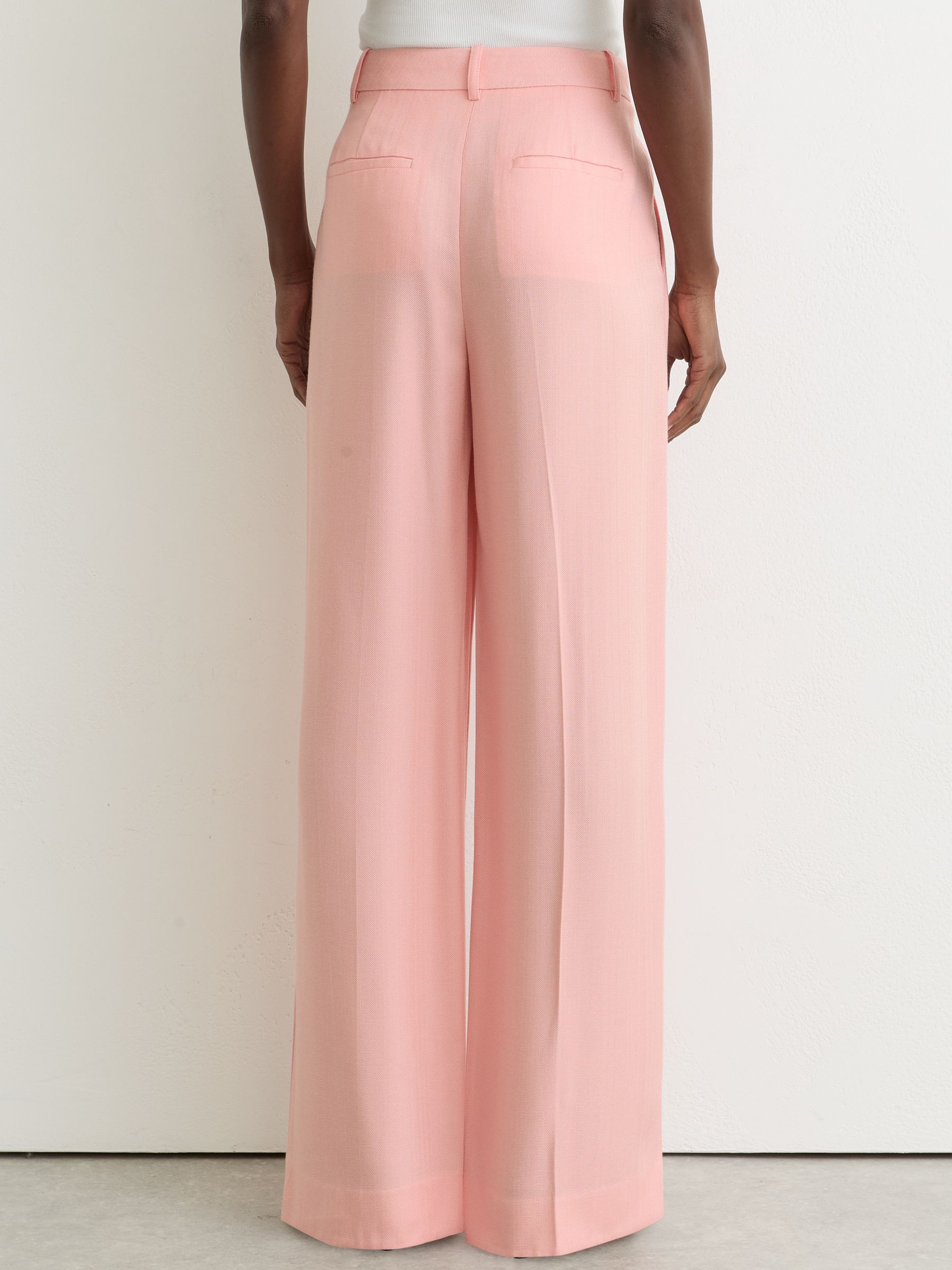 Petite Wide-Leg Suit Trousers in Pink - image 5