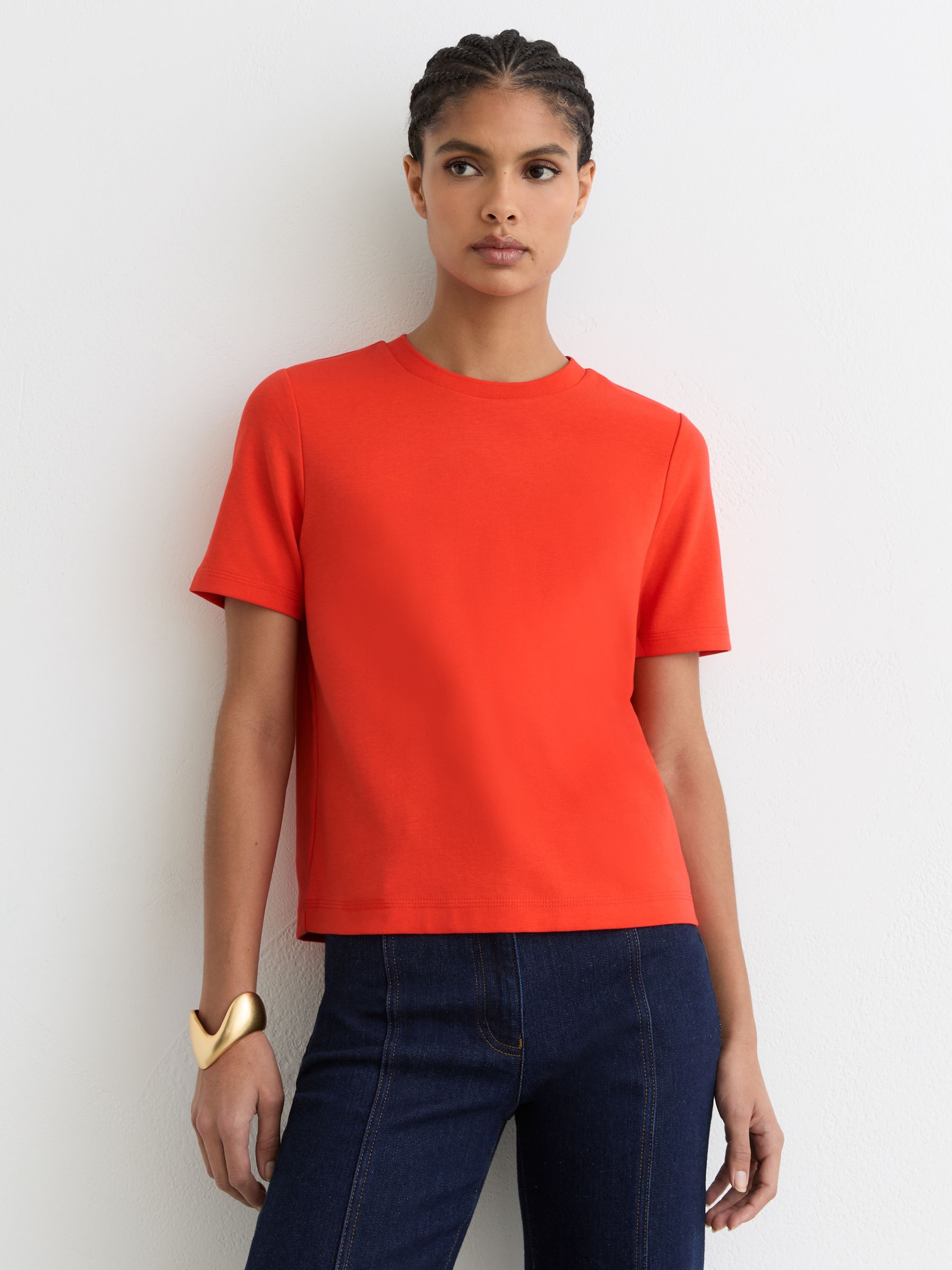 T-Shirt in Coral Red - Image 3 of 6