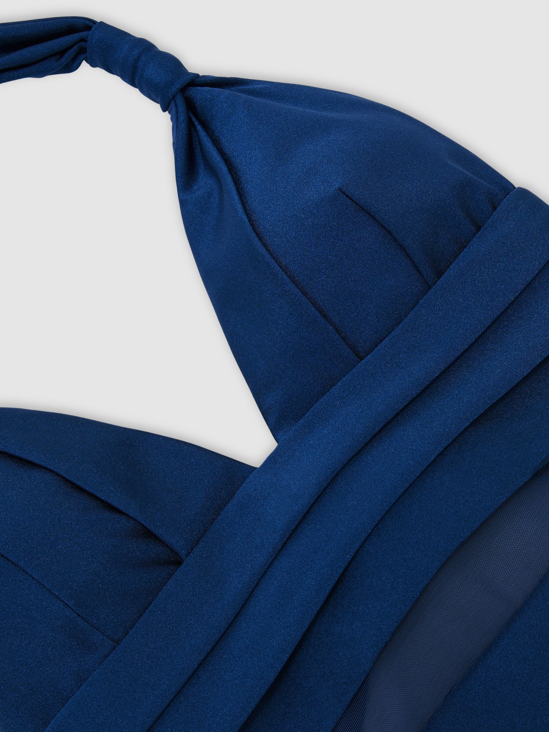 Shimmer Mesh-Insert Swimsuit in Blue - Image 6 of 6