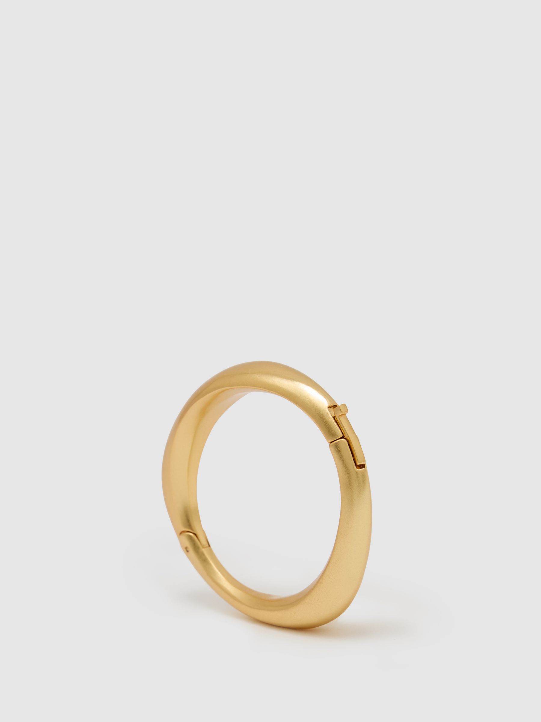 Curve Bangle Bracelet in Gold - Image 2 of 4