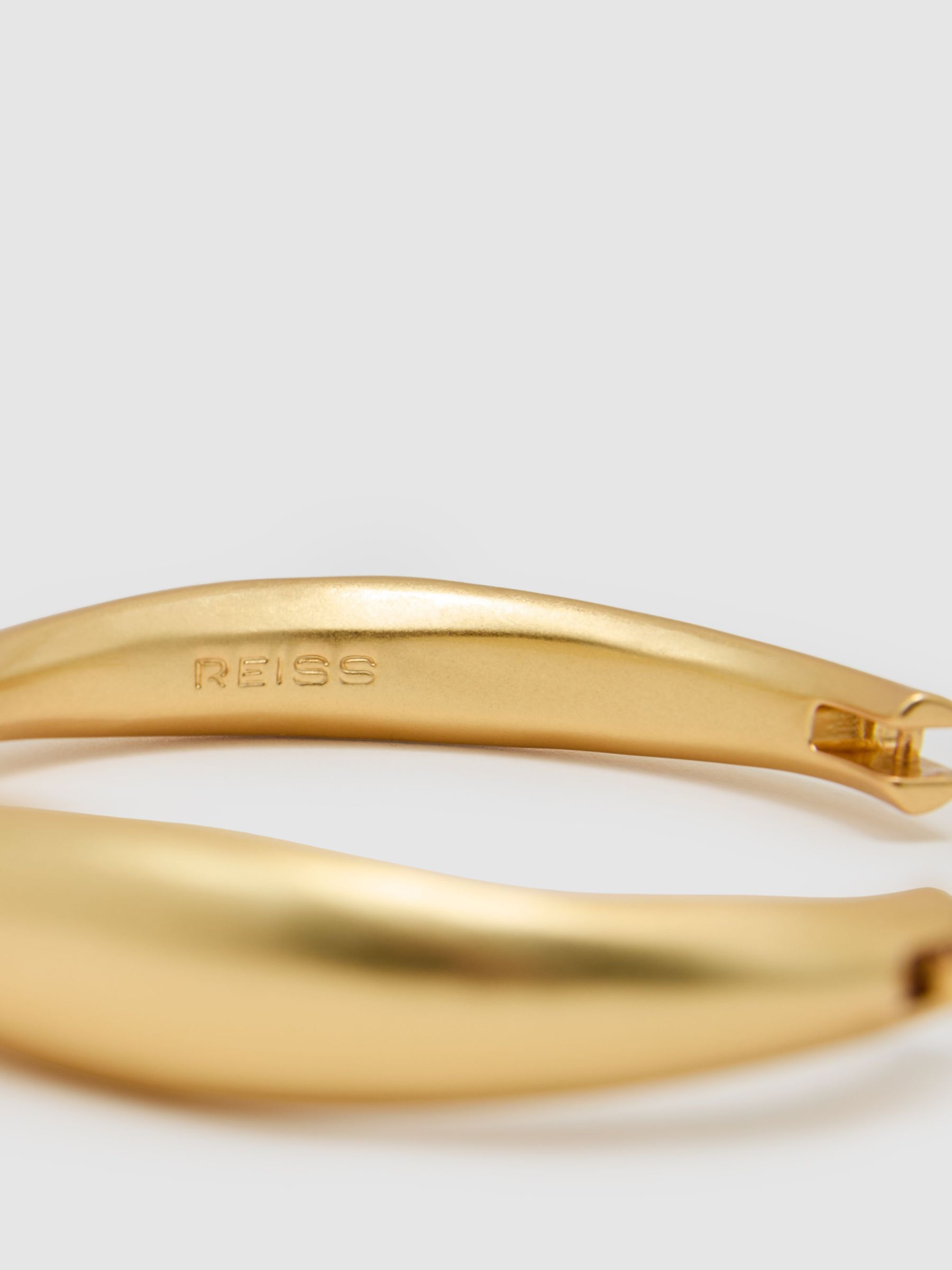Curve Bangle Bracelet in Gold Tone - image 2