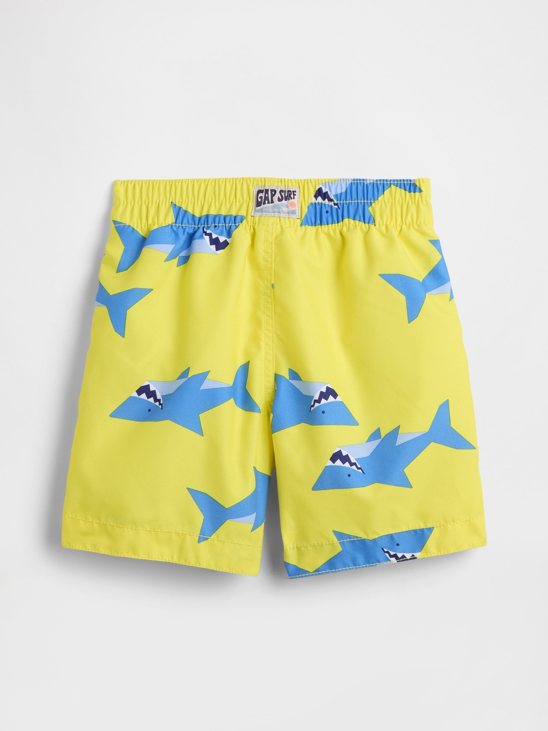 Yellow Shark Swim Trunks - Image 2 of 2